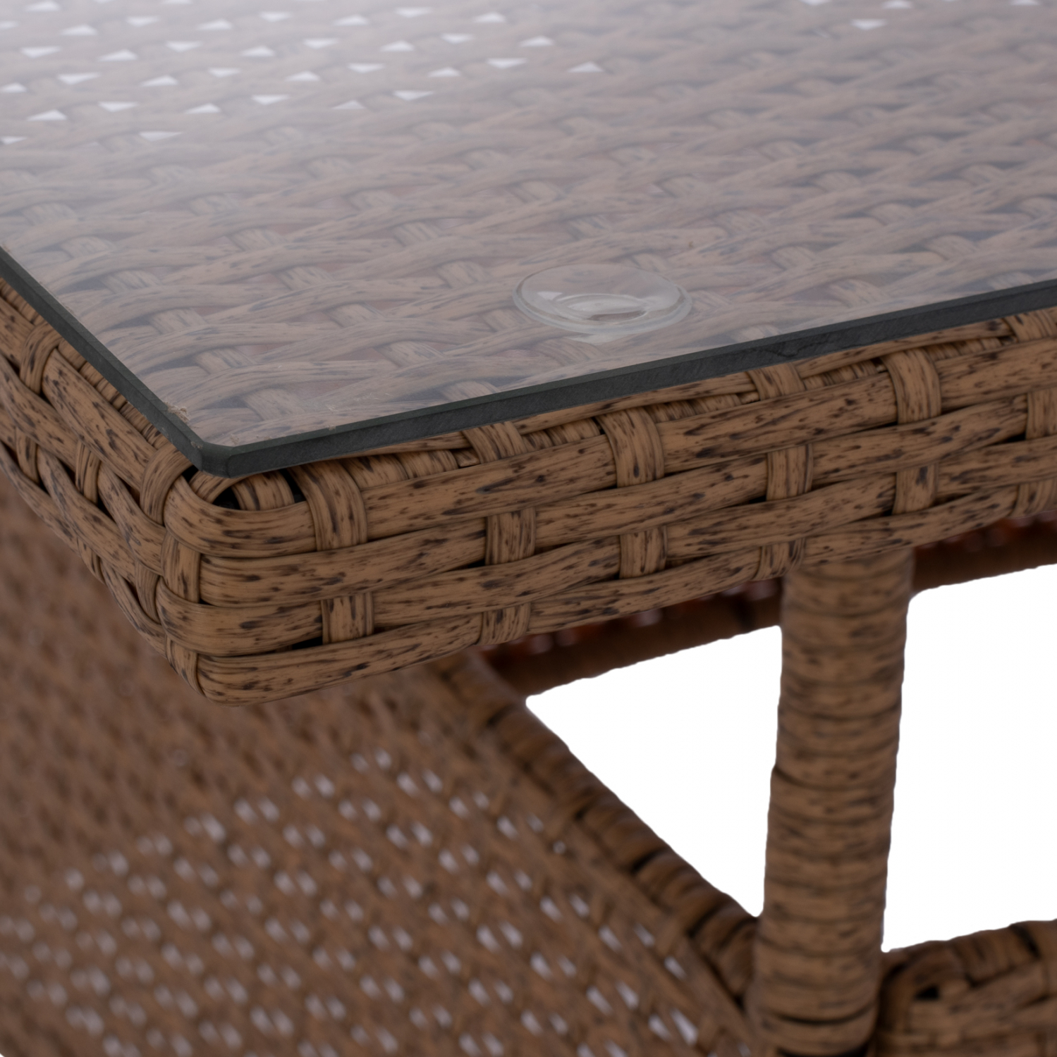 ΤΡΑΠΕΖΙ ΜΕΤΑΛΛΙΚΟ MILITARY RATTAN ΜΠΕΖ ΚΑΦΕ 120x70x75Υ εκ. 6