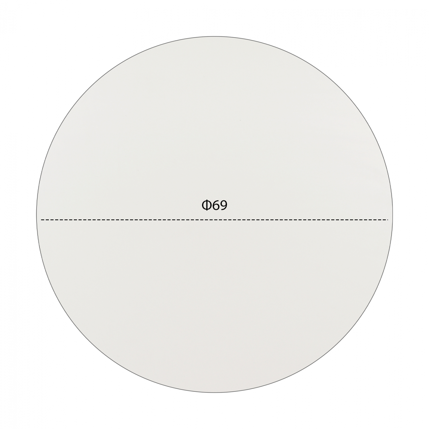 ΕΠΙΦΑΝΕΙΑ ΤΡΑΠΕΖΙΟΥ HPL ΛΕΥΚΗ Φ69 εκ. ΠΑΧΟΥΣ 12mm. 2