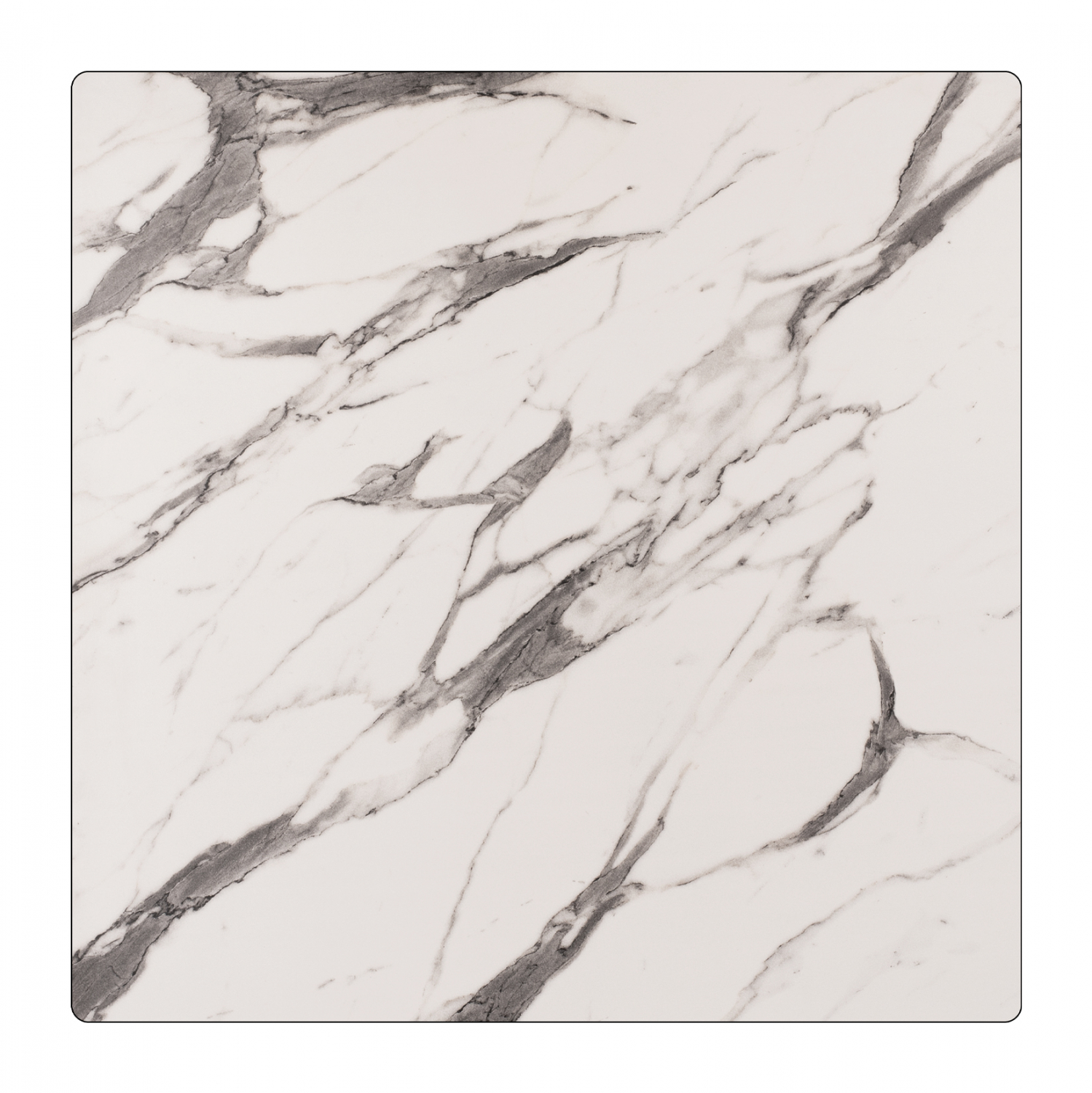 ΕΠΙΦΑΝΕΙΑ ΤΡΑΠΕΖΙΟΥ HPL MARBLE WHITE-GREY 80x80 εκ. ΠΑΧΟΥΣ 12mm. 1
