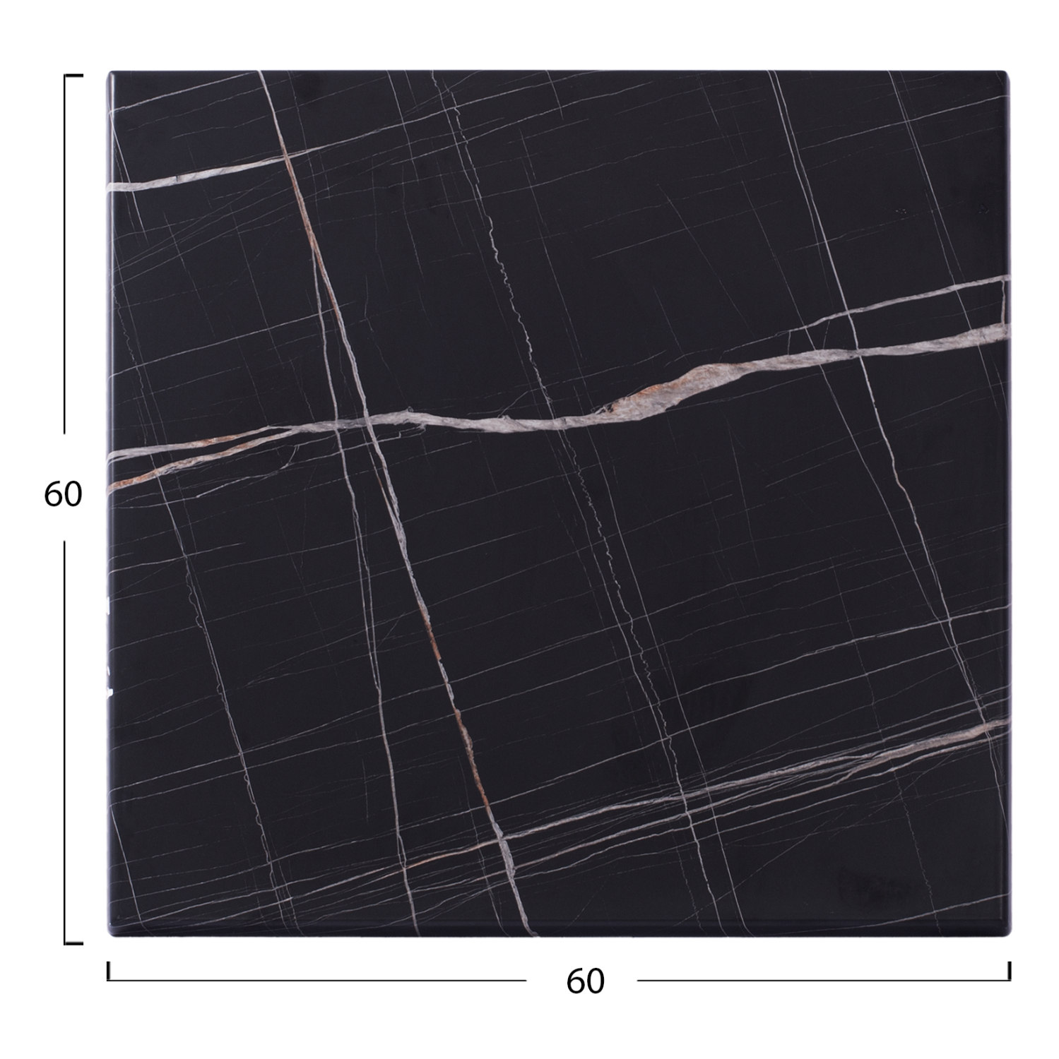 ΕΠΙΦΑΝΕΙΑ ΤΡΑΠΕΖΙΟΥ WERZALIT 60Χ60Χ3.5εκ. ΜΑΥΡΟ ΜΑΡΜΑΡΟ 741 2