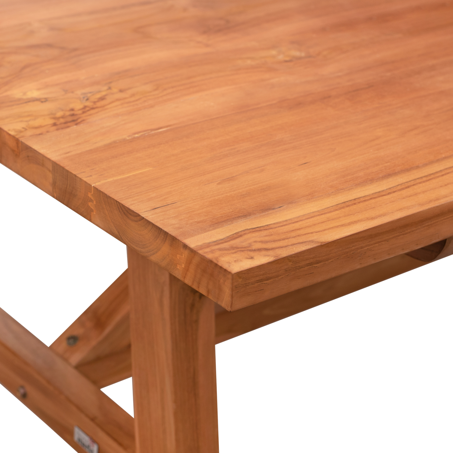 ΤΡΑΠΕΖΙ ΤΡΑΠΕΖΑΡΙΑΣ GROOVE ΑΠΟ ΞΥΛΟ ΤΕΑΚ ΚΑΡΥΔΙ 260x120x79,5Υ εκ. 4