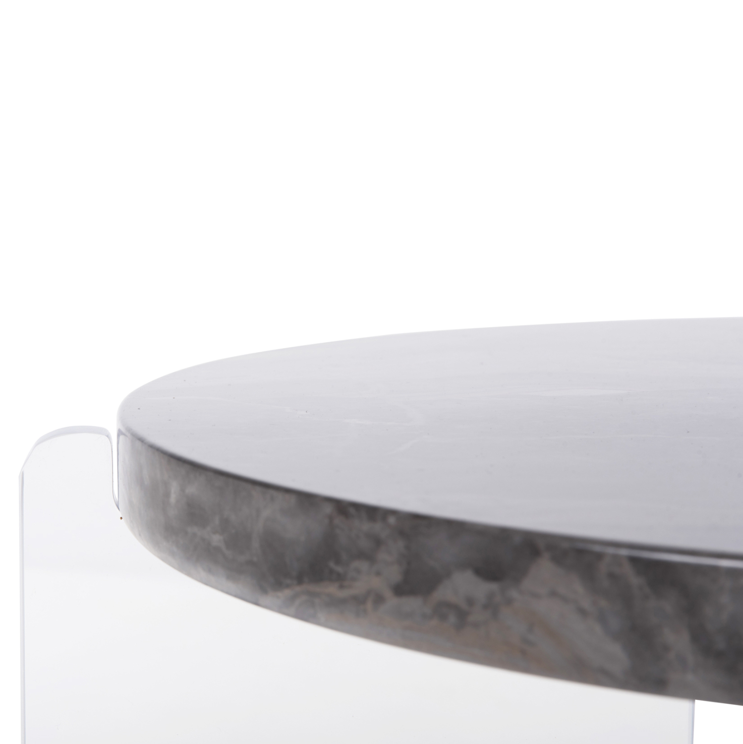 ΤΡΑΠΕΖΙ ΣΑΛΟΝΙΟΥ ACRYCON MDF ME ΥΔΑΤΟΑΠΩΘΗΤΙΚΗ ΕΠΙΣΤΡΩΣΗ-ΑΚΡΥΛΙΚΑ ΠΟΔΙΑ Φ64x51Yεκ. 7