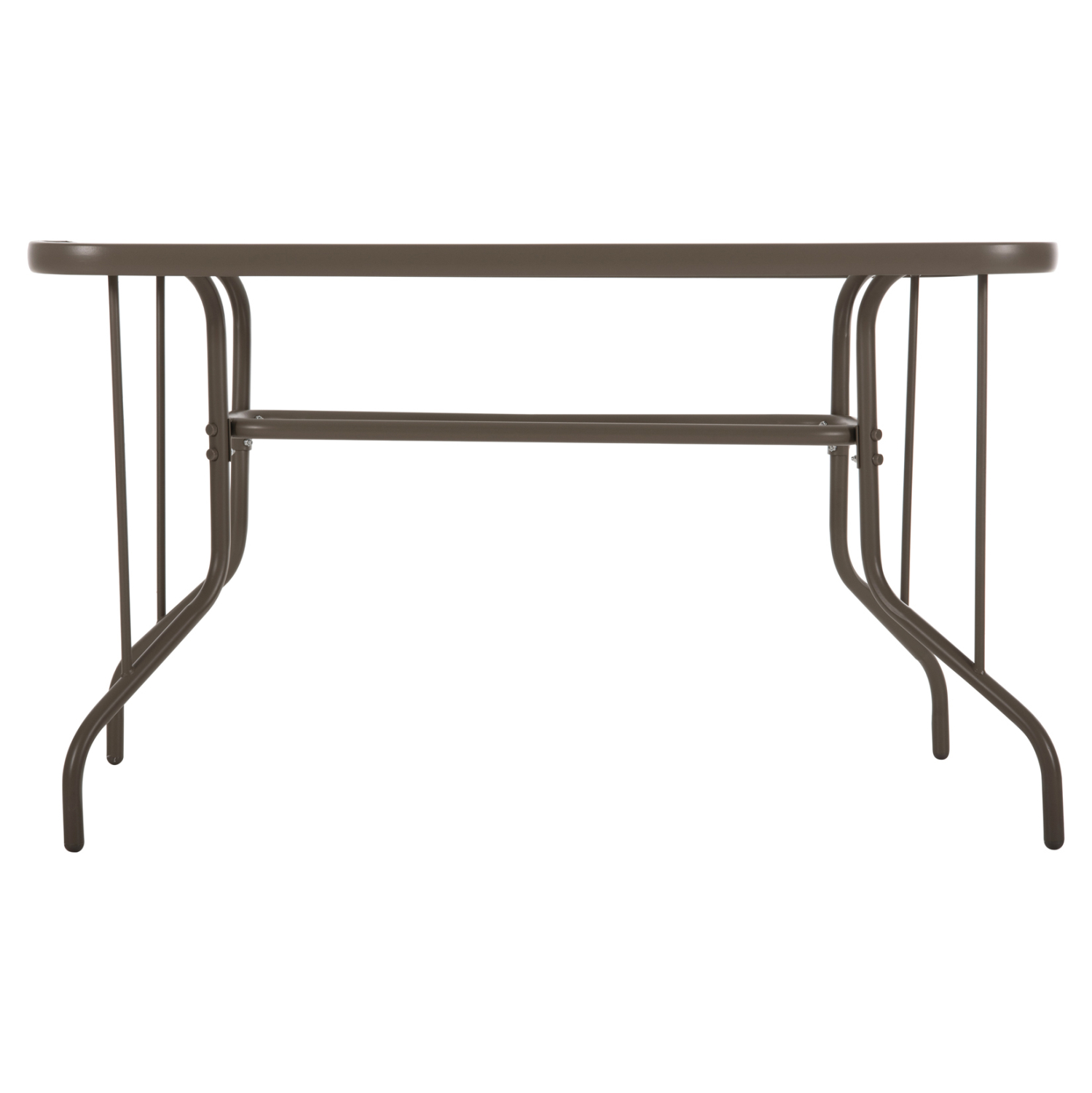 ΤΡΑΠΕΖΙ ADAM ΜΕΤΑΛΛΙΚΟ ΣΑΜΠΑΝΙ ΜΕ ΓΥΑΛΙΝΗ ΕΠΙΦΑΝΕΙΑ 120Χ70Χ71Υεκ. 5