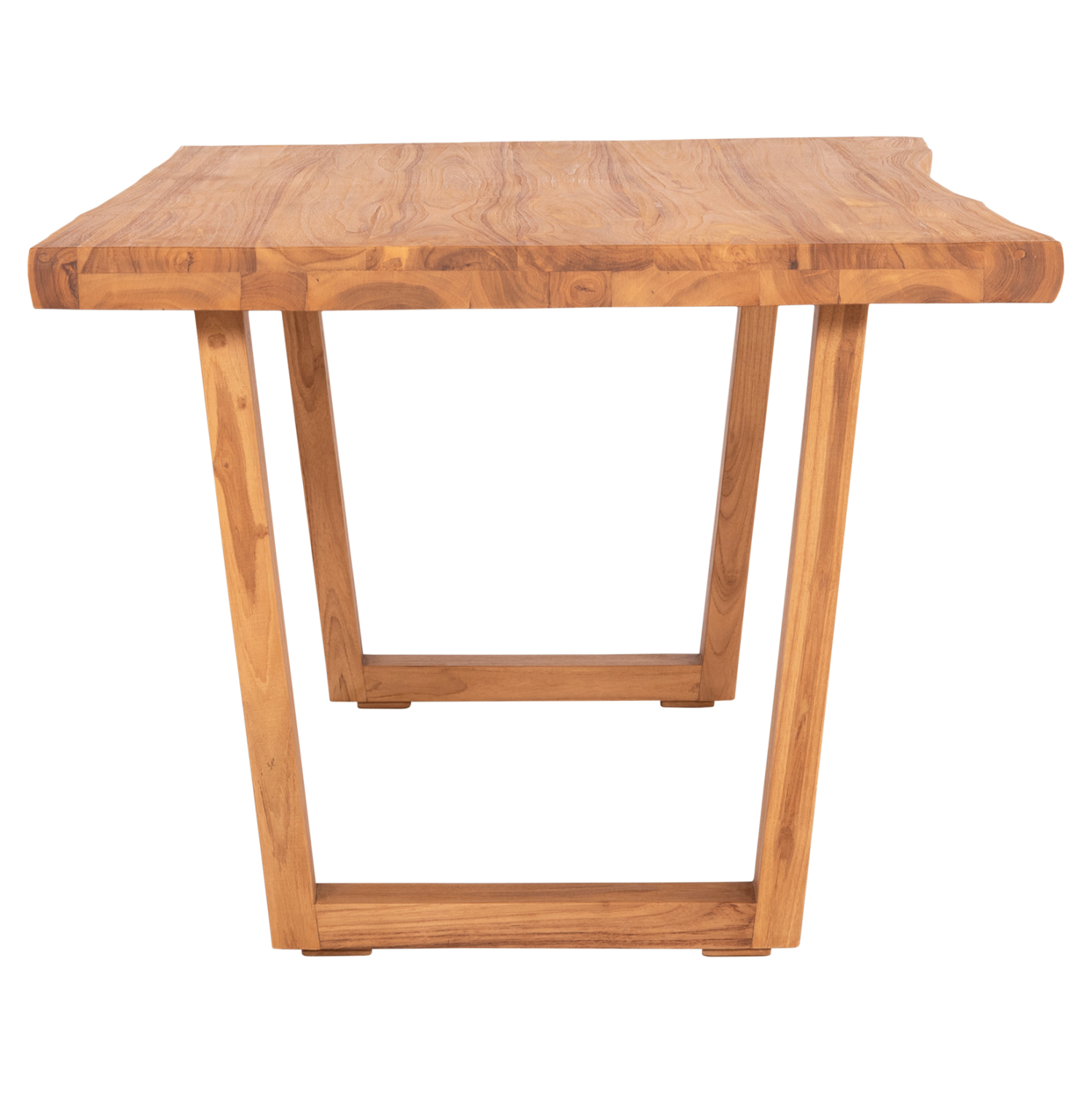 ΤΡΑΠΕΖΙ ΤΡΑΠΕΖΑΡΙΑΣ LEOPOLD ΜΑΣΙΦ ΞΥΛΟ ΤΕΑΚ-ΧΡΩΜΑ ΦΥΣΙΚΟ 200.5x107x76Yεκ 4