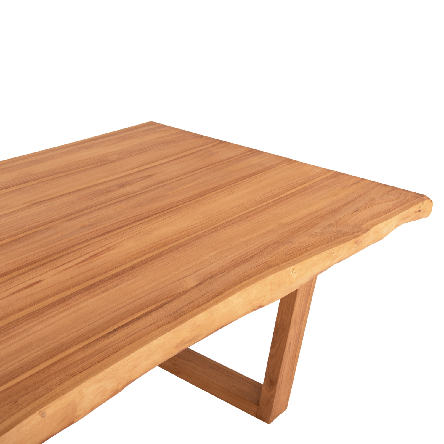 ΤΡΑΠΕΖΙ ΤΡΑΠΕΖΑΡΙΑΣ LEOPOLD ΜΑΣΙΦ ΞΥΛΟ ΤΕΑΚ-ΧΡΩΜΑ ΦΥΣΙΚΟ 200.5x107x76Yεκ 5