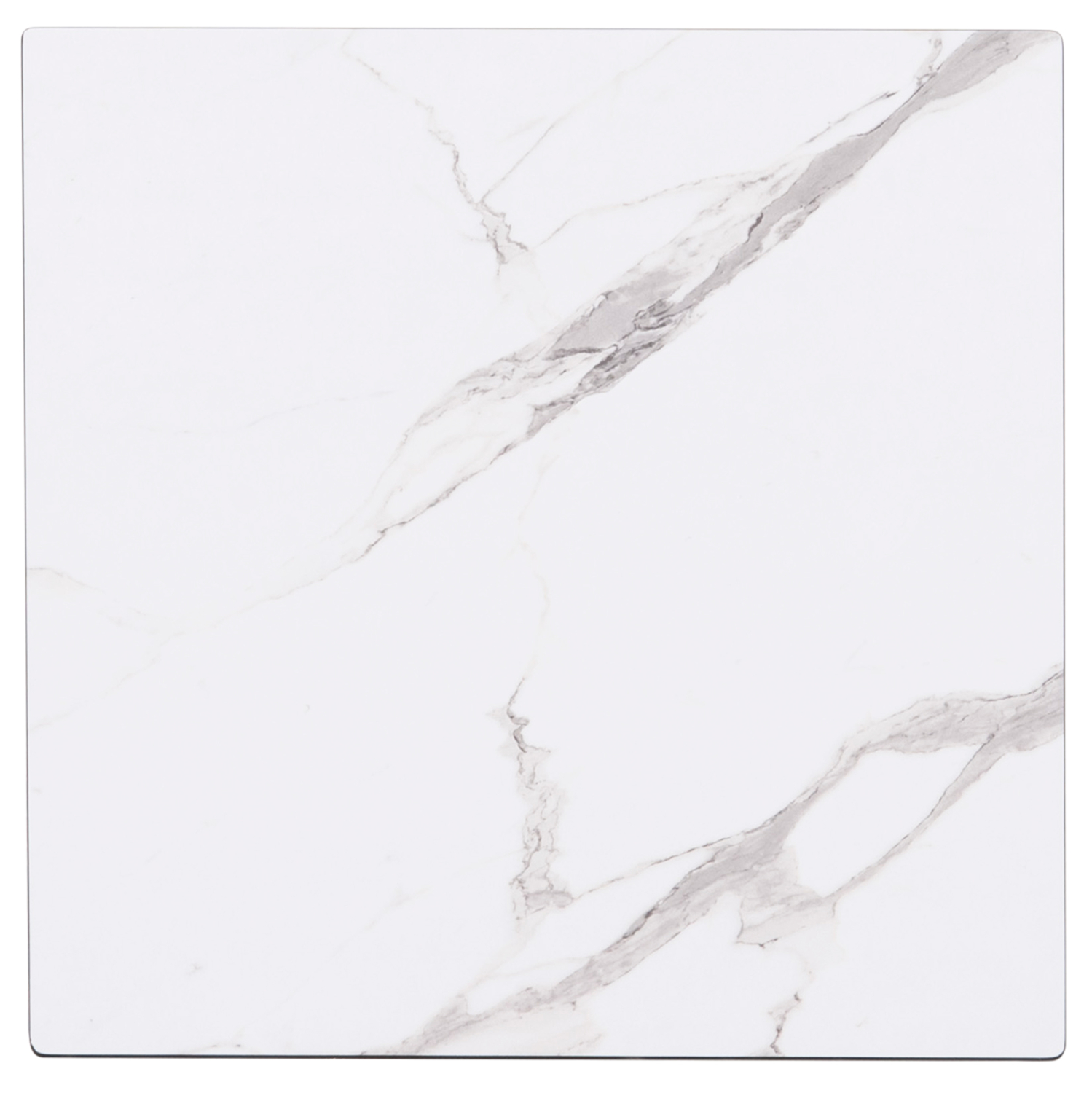 ΕΠΙΦΑΝΕΙΑ ΤΡΑΠΕΖΙΟΥ HPL GLOSSΥ ΤΕΤΡΑΓΩΝΗ COMPACT ΛΕΥΚΟ ΜΑΡΜΑΡΟ 50x50x1.5εκ 1