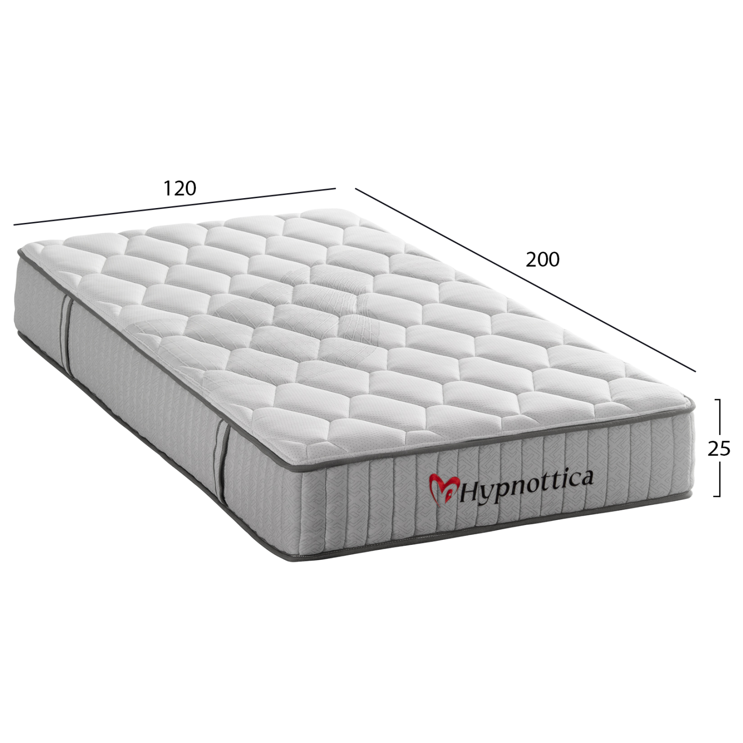 ΣΤΡΩΜΑ ΗΜΙΔΙΠΛΟ HYPNOTTICA POCKET SPRINGS--ΛΕΥΚΟ 120x200x25Υεκ. 2