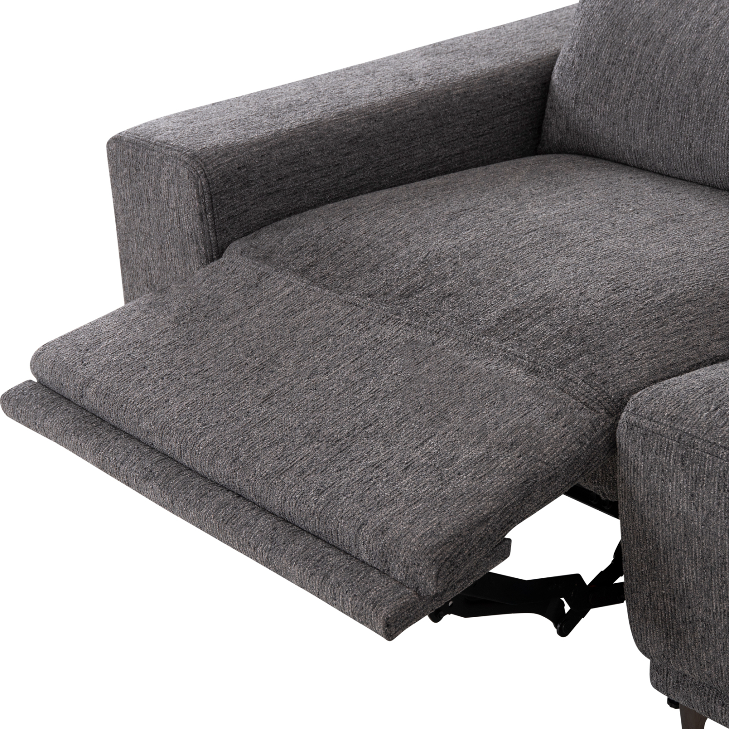 ΚΑΝΑΠΕΣ ΔΕΞΙΑ ΓΩΝΙΑ 5Θ ΜΕ RECLINE LUNARIS ΓΚΡΙ ΥΦΑΣΜΑ 307x267x94Yεκ 10