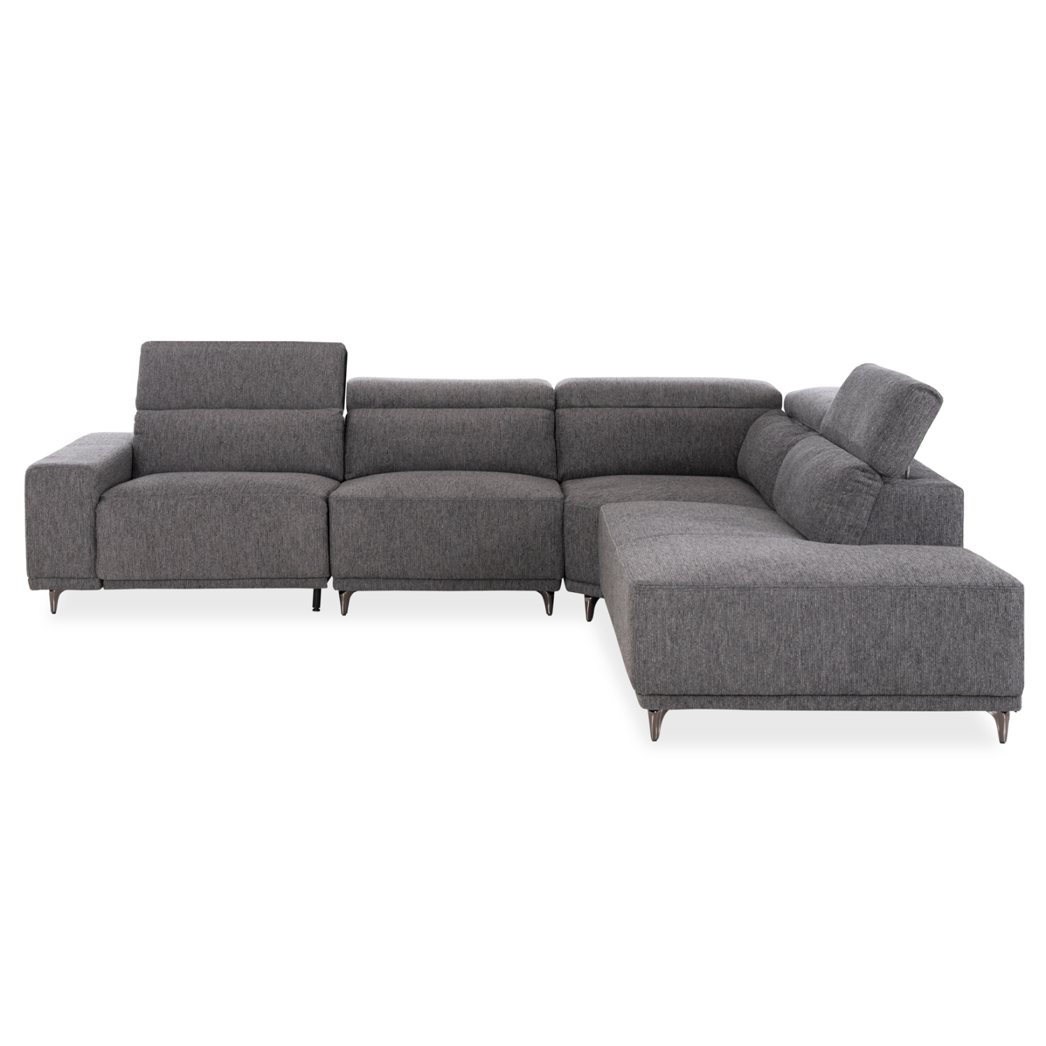 ΚΑΝΑΠΕΣ ΔΕΞΙΑ ΓΩΝΙΑ 5Θ ΜΕ RECLINE LUNARIS ΓΚΡΙ ΥΦΑΣΜΑ 307x267x94Yεκ 4