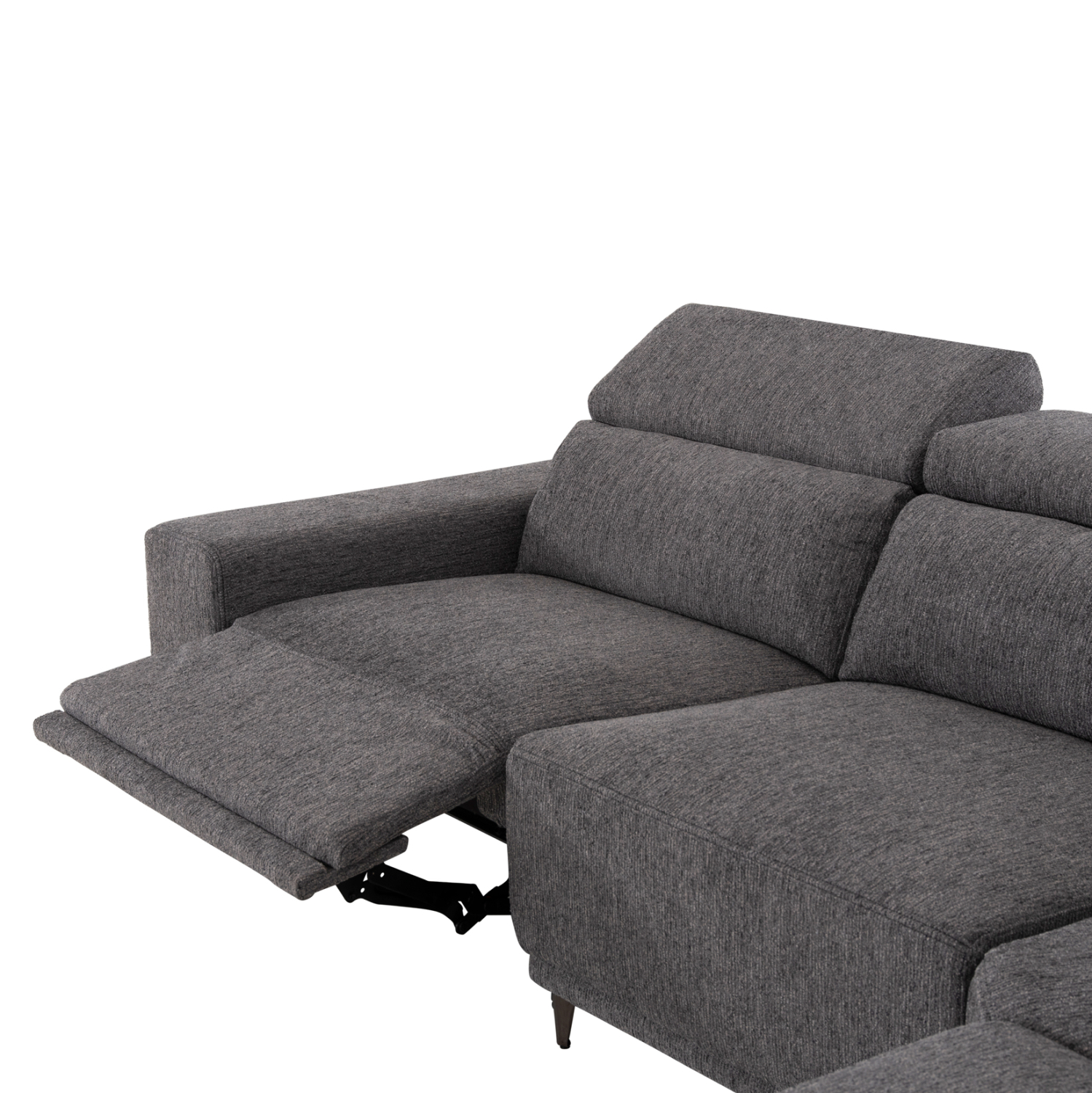ΚΑΝΑΠΕΣ ΔΕΞΙΑ ΓΩΝΙΑ 5Θ ΜΕ RECLINE LUNARIS ΓΚΡΙ ΥΦΑΣΜΑ 307x267x94Yεκ 8