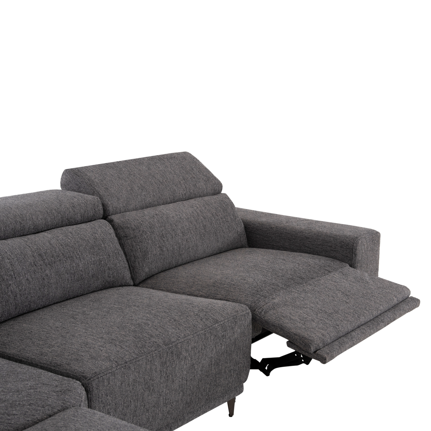 ΚΑΝΑΠΕΣ ΑΡΙΣΤΕΡΗ ΓΩΝΙΑ 5Θ ΜΕ RECLINE LUNARIS ΓΚΡΙ ΥΦΑΣΜΑ 307x267x94Yεκ 8