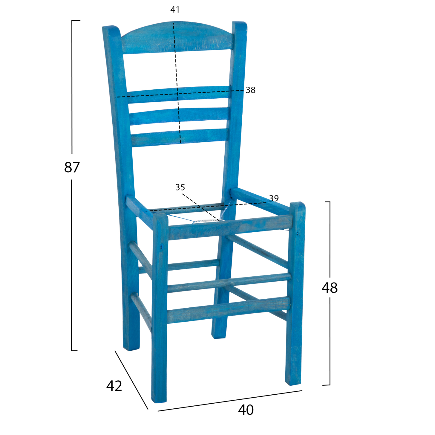 ΚΑΡΕΚΛΑ ΕΠΙΛΟΧΙΑ JHETT ΟΞΙΑ ΜΠΛΕ ΕΜΠΟΤΙΣΜΟΣ-ΜΟΝΟ ΣΚΕΛΕΤΟΣ 40x42x87Υεκ. 2