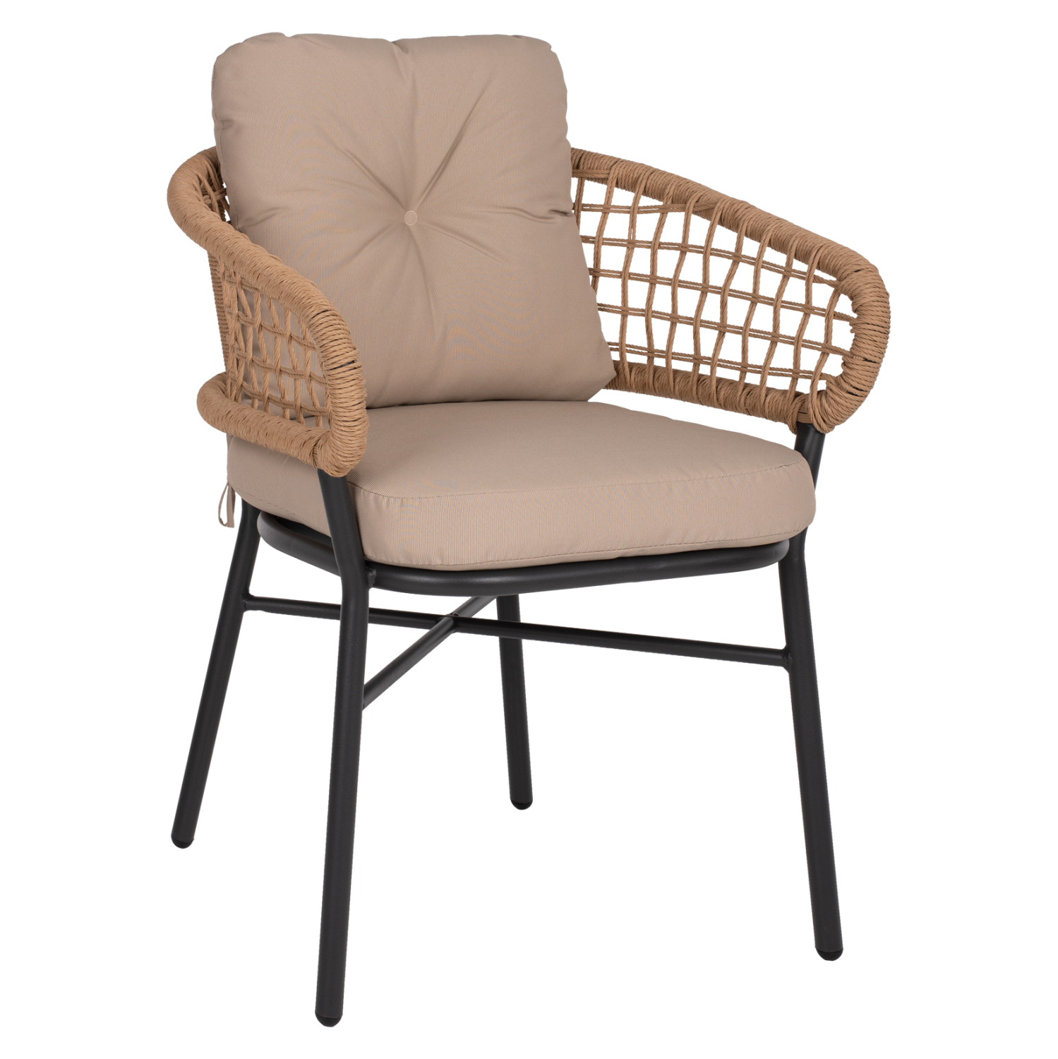 ΠΟΛΥΘΡΟΝΑ ΑΛΟΥΜΙΝΙΟΥ DARK GREY ΕΠΑΓΓΕΛΜ. RATTAN ΜΑΞΙΛΑΡΙ ΜΠΕΖ 60x56x84 εκ. 1