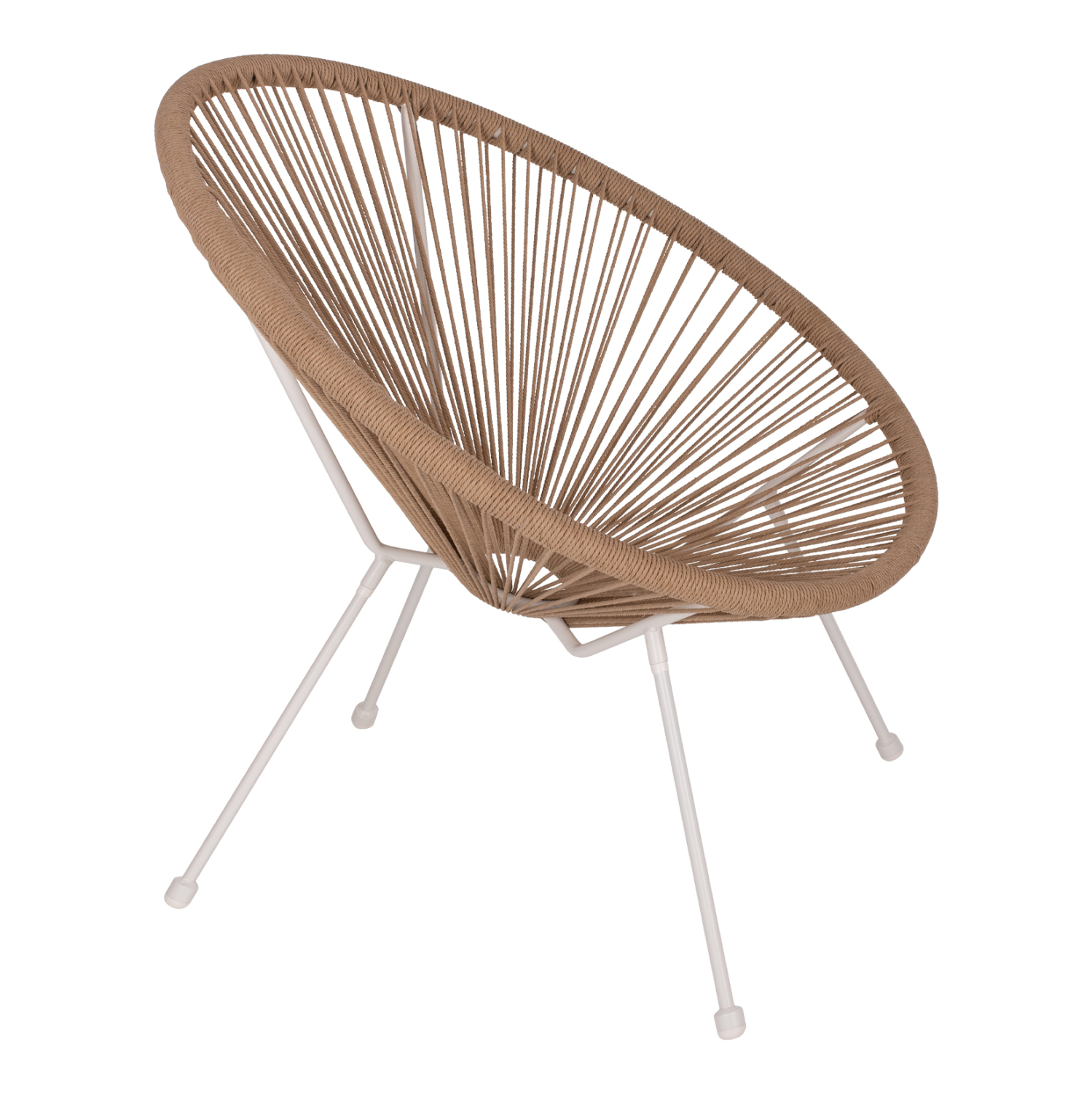 ΠΟΛΥΘΡΟΝΑ ACAPULCO Τ. ΦΩΛΙΑ ΜΕΤΑΛΛΟ ΛΕΥΚΟ ΜΕ TWISTED WICKER 70x73x79 εκ. 1