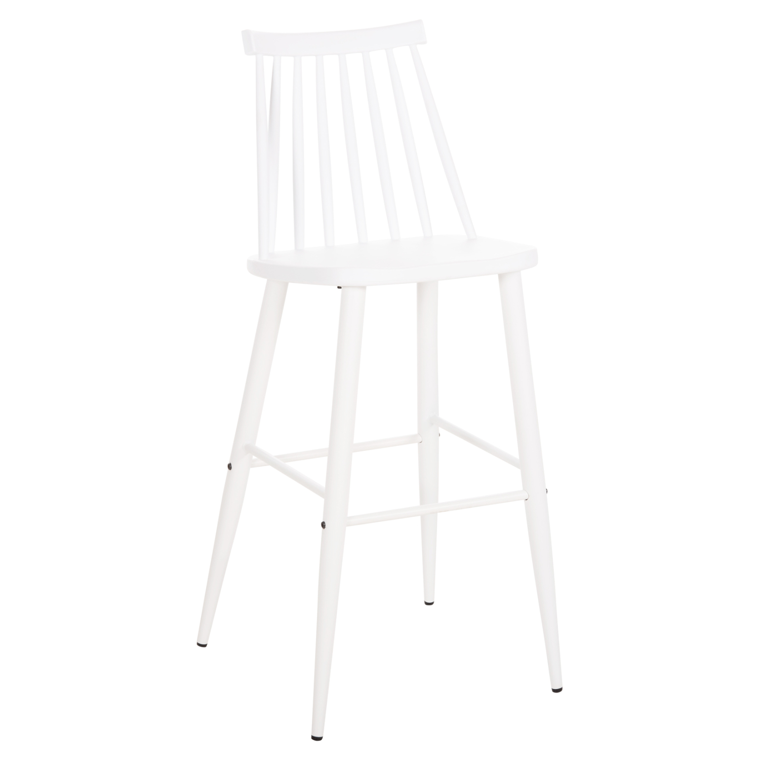 ΣΚΑΜΠΟ ΜΠΑΡ ΨΗΛΟ VANESSA ΛΕΥΚΟ PP & ΛΕΥΚΑ ΜΕΤΑΛ.ΠΟΔΙΑ 47x48,5x107Υεκ. 1