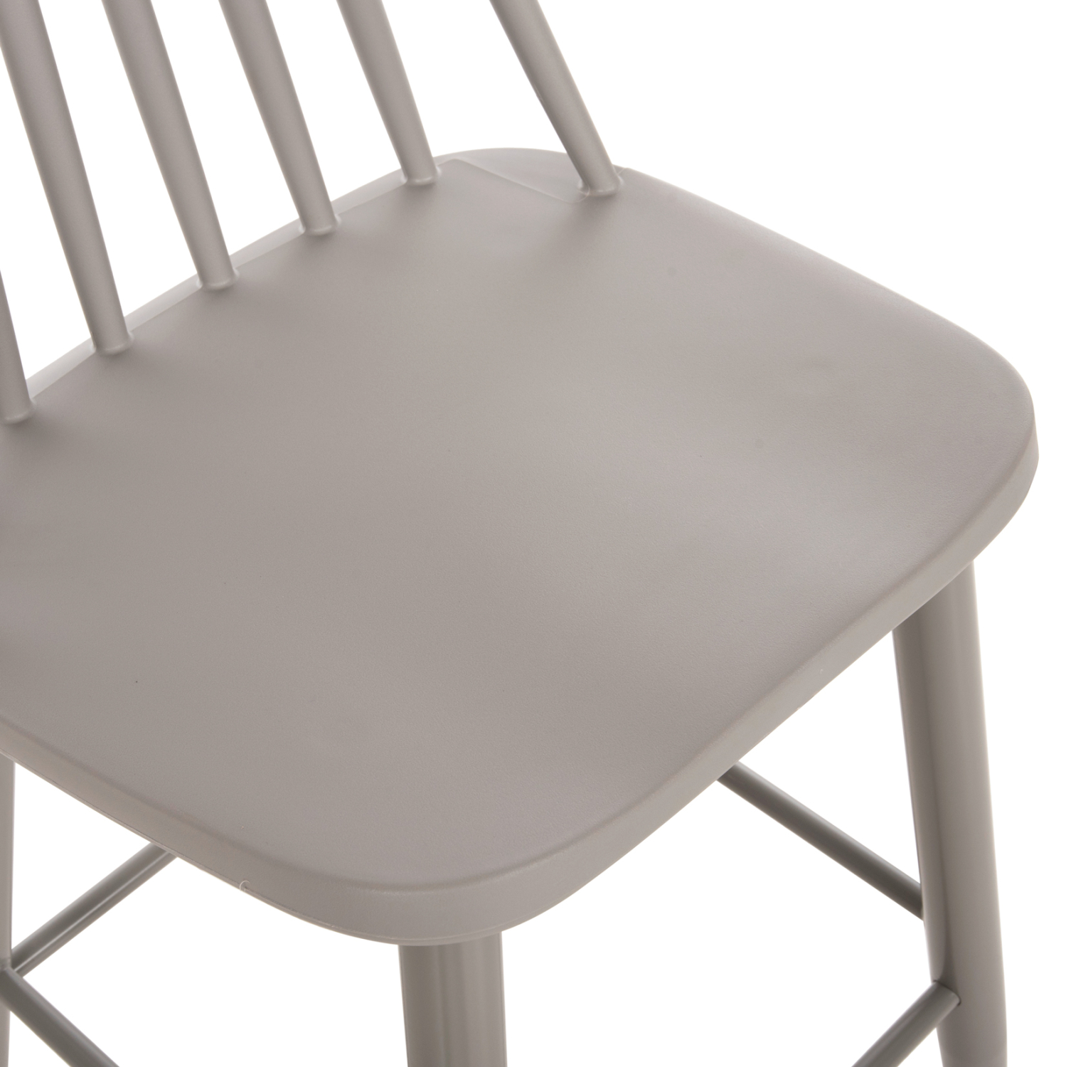 ΣΚΑΜΠΟ ΜΠΑΡ ΨΗΛΟ  ΓΚΡΙ PP & ΓΚΡΙ ΜΕΤΑΛ.ΠΟΔΙΑ 47x48,5x107Υεκ. 8