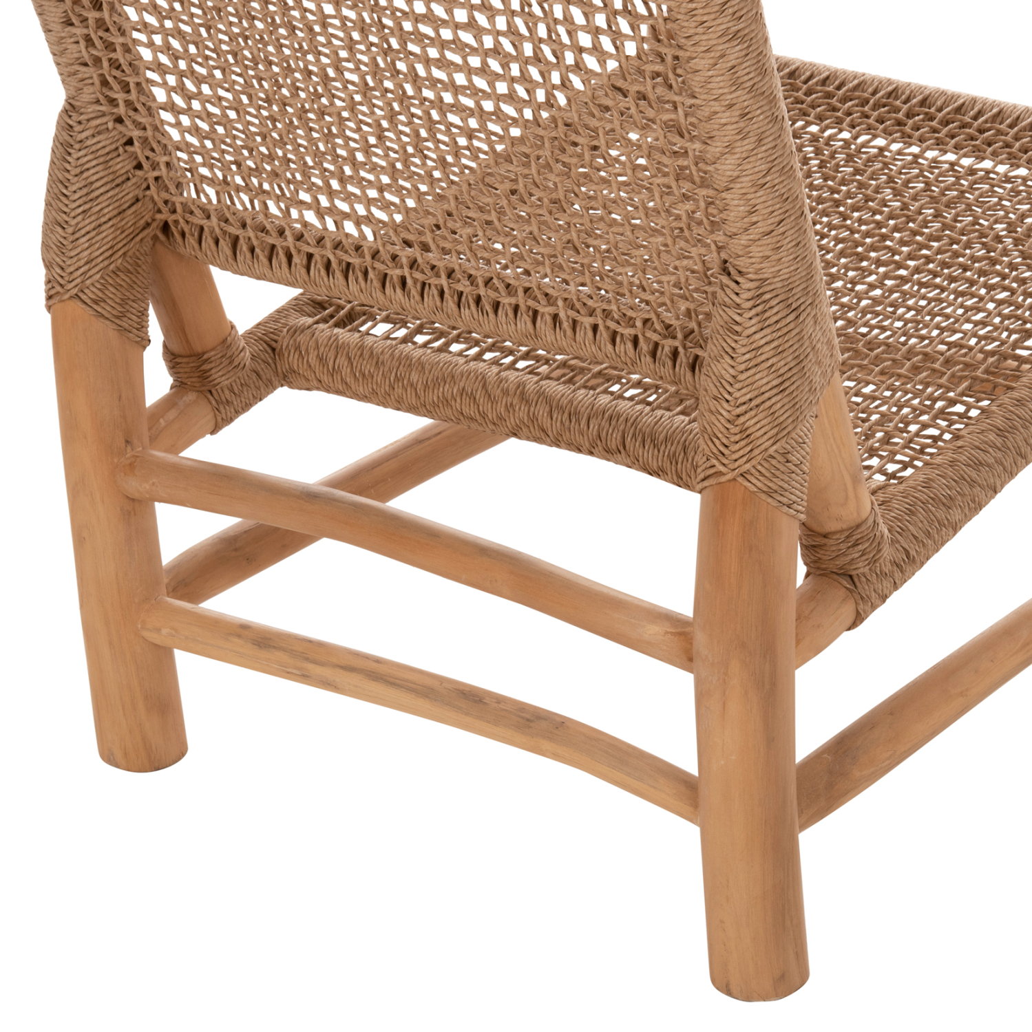 ΚΑΡΕΚΛΑ LONDER ΞΥΛΟ TEAK ΣΕ ΦΥΣΙΚΟ ΚΑΙ ΣΥΝΘΕΤΙΚΟ RATTAN 63x77x77Υεκ. 10