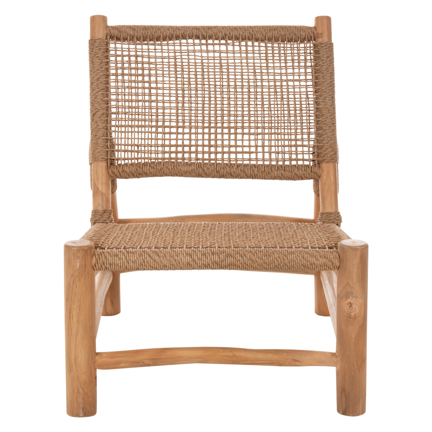 ΚΑΡΕΚΛΑ LONDER ΞΥΛΟ TEAK ΣΕ ΦΥΣΙΚΟ ΚΑΙ ΣΥΝΘΕΤΙΚΟ RATTAN 63x77x77Υεκ. 3