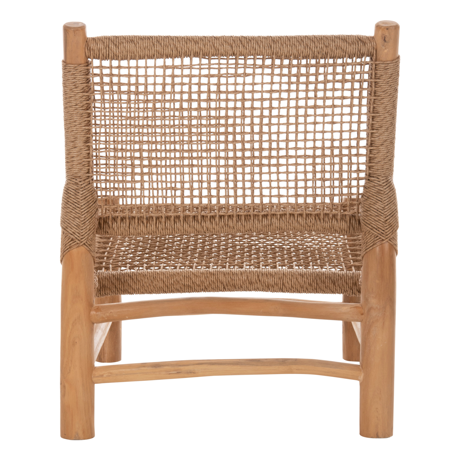 ΚΑΡΕΚΛΑ LONDER ΞΥΛΟ TEAK ΣΕ ΦΥΣΙΚΟ ΚΑΙ ΣΥΝΘΕΤΙΚΟ RATTAN 63x77x77Υεκ. 6
