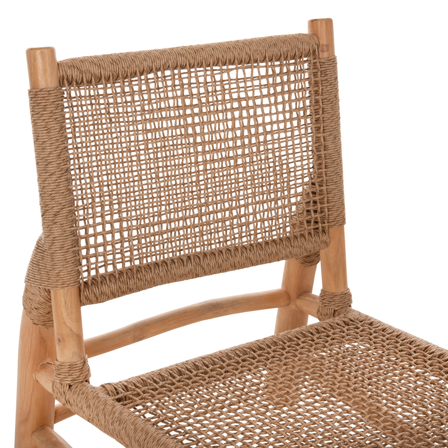 ΚΑΡΕΚΛΑ LONDER ΞΥΛΟ TEAK ΣΕ ΦΥΣΙΚΟ ΚΑΙ ΣΥΝΘΕΤΙΚΟ RATTAN 63x77x77Υεκ. 7