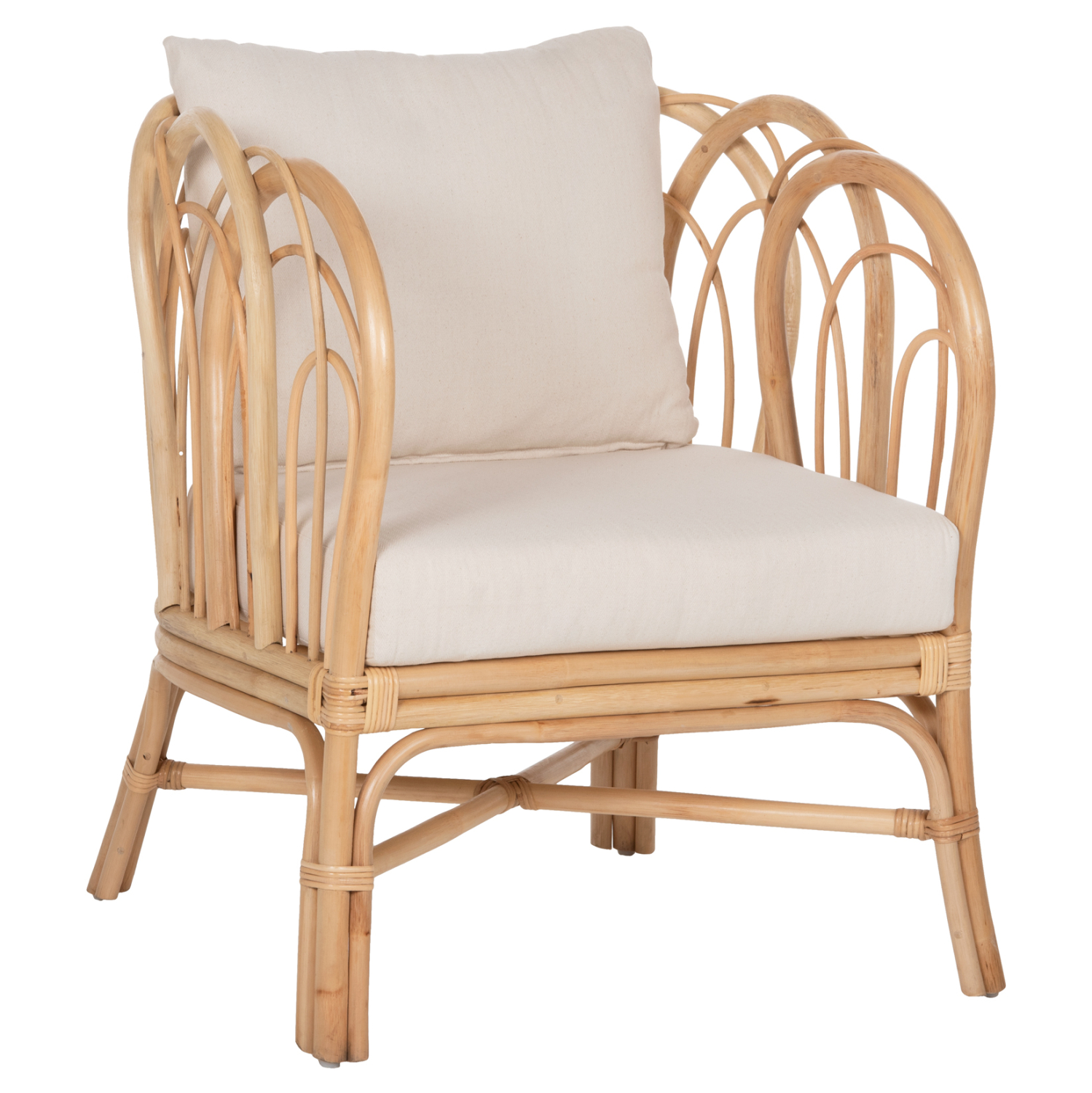 ΠΟΛΥΘΡΟΝΑ ESTOR RATTAN ΣΕ ΦΥΣΙΚΟ-ΛΕΥΚΟ ΜΑΞΙΛΑΡΙ 78x75x92Υ εκ. 1