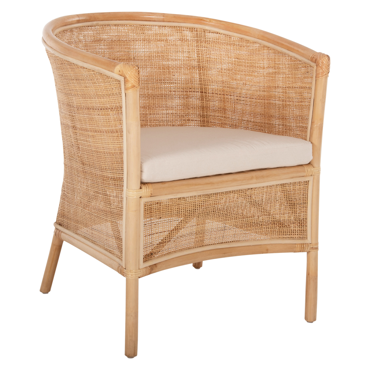 ΠΟΛΥΘΡΟΝΑ APRON RATTAN ΠΛΕΚΤΟ ΣΕ ΦΥΣΙΚΟ-ΛΕΥΚΟ ΜΑΞΙΛΑΡΙ 75x70x85Υεκ. 1