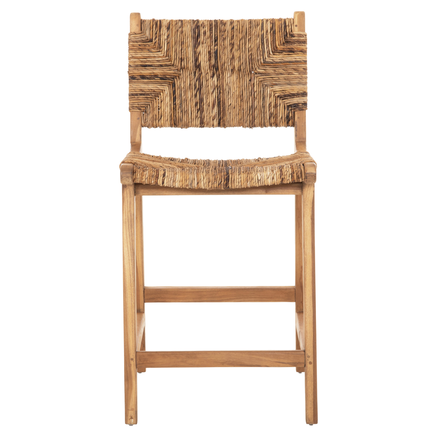 ΣΚΑΜΠΟ ΜΠΑΡ WALTER ΞΥΛO TEAK ΣΕ ΦΥΣΙΚΟ-ΨΑΘΑ 46x55x96Υεκ. 3