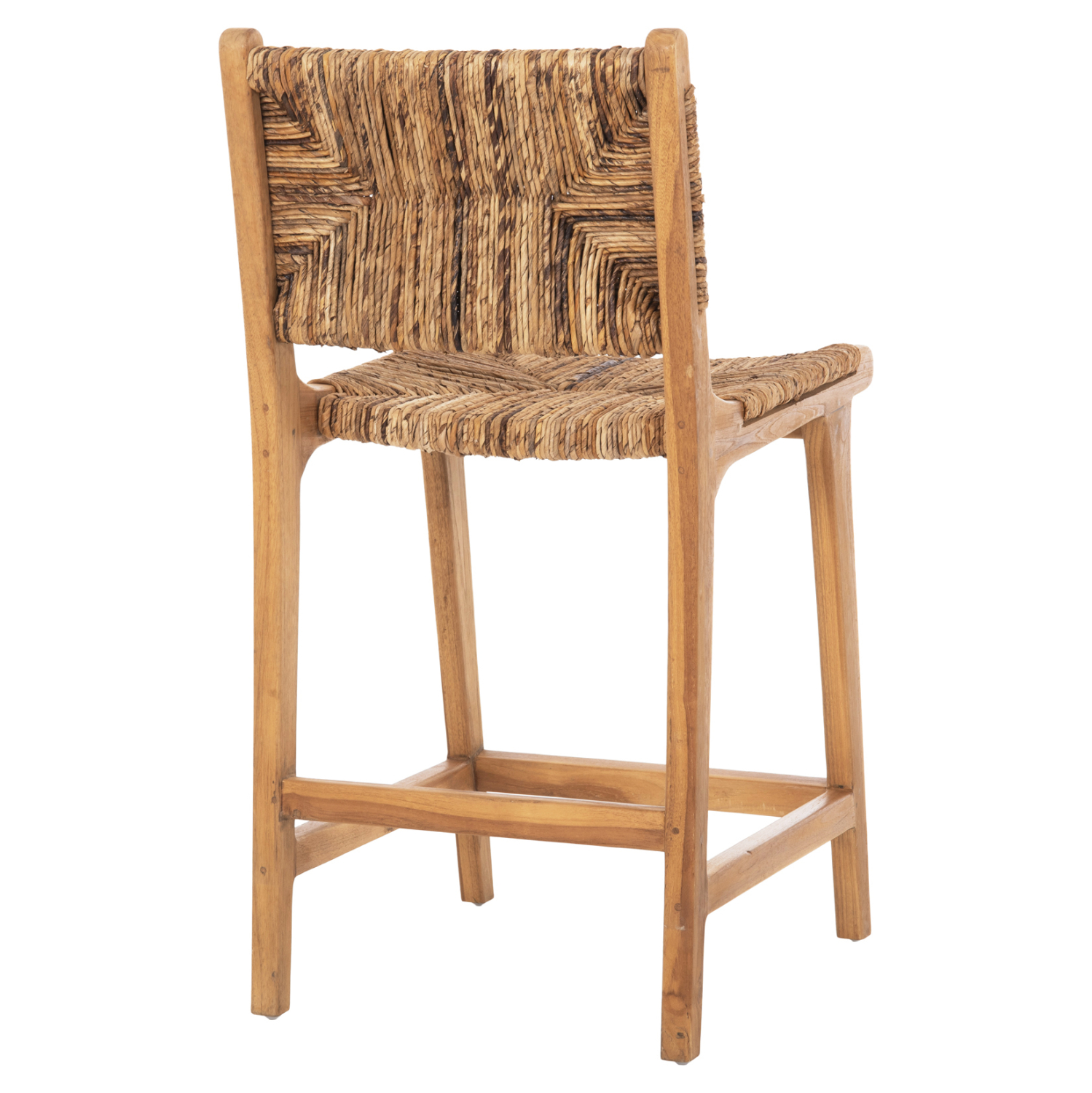 ΣΚΑΜΠΟ ΜΠΑΡ WALTER ΞΥΛO TEAK ΣΕ ΦΥΣΙΚΟ-ΨΑΘΑ 46x55x96Υεκ. 5