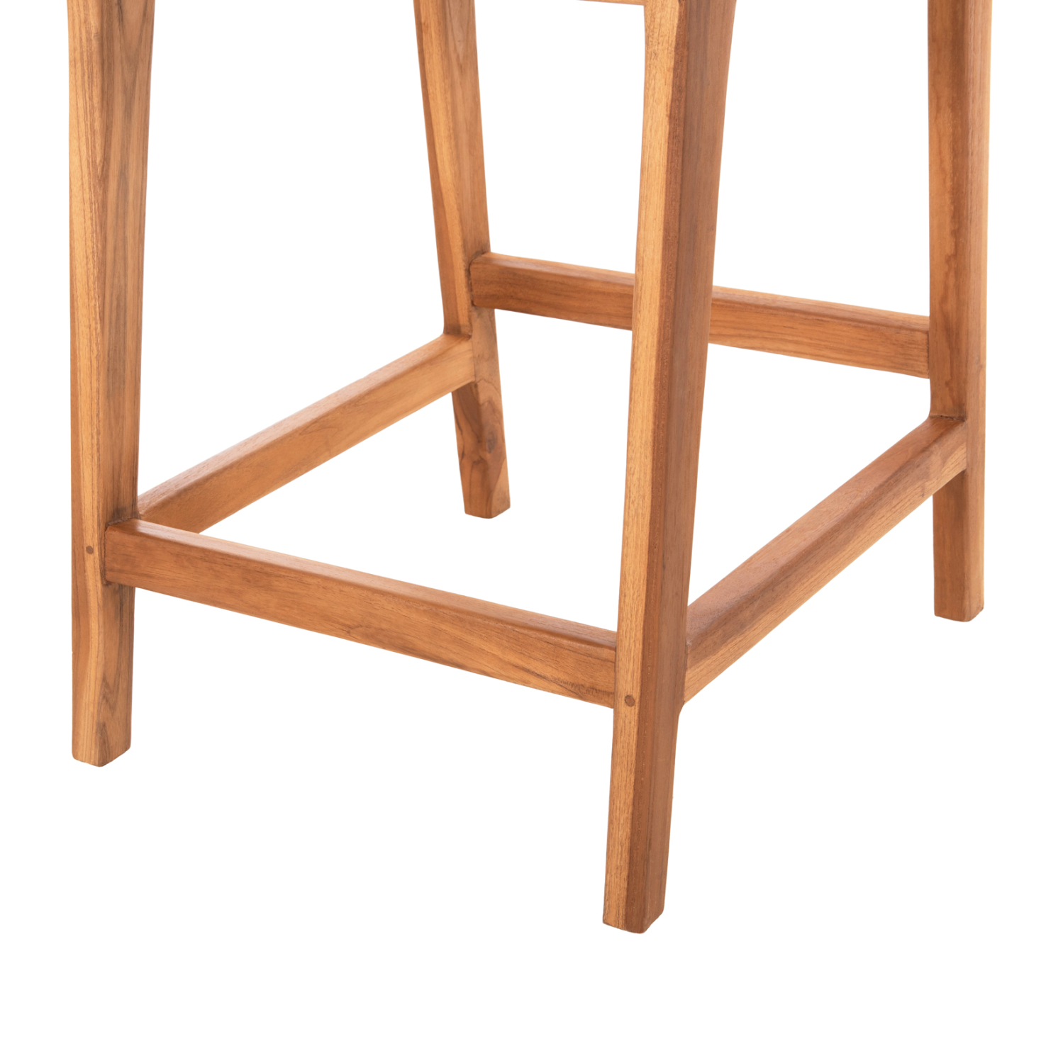 ΣΚΑΜΠΟ ΜΠΑΡ WALTER ΞΥΛO TEAK ΣΕ ΦΥΣΙΚΟ-ΨΑΘΑ 46x55x96Υεκ. 9