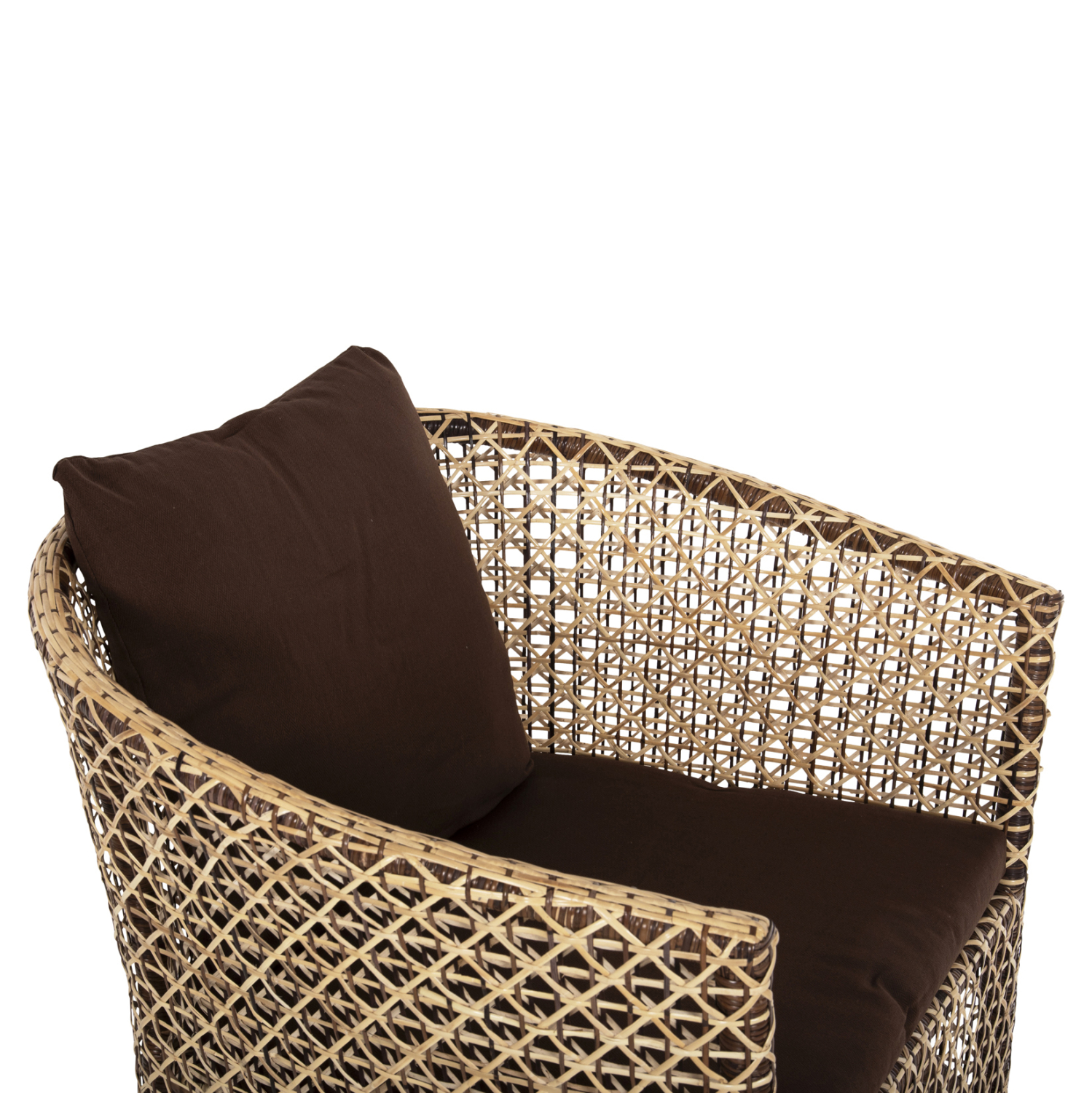 ΠΟΛΥΘΡΟΝΑ ΕΞΩΤ.ΧΩΡΟΥ HM6111 SILMAR-RATTAN ΚΑΦΕ ΚΑΙ ΦΥΣΙΚΟ-ΜΑΞΙΛΑΡΙΑ ΚΑΦΕ 82x76x85Υεκ 7