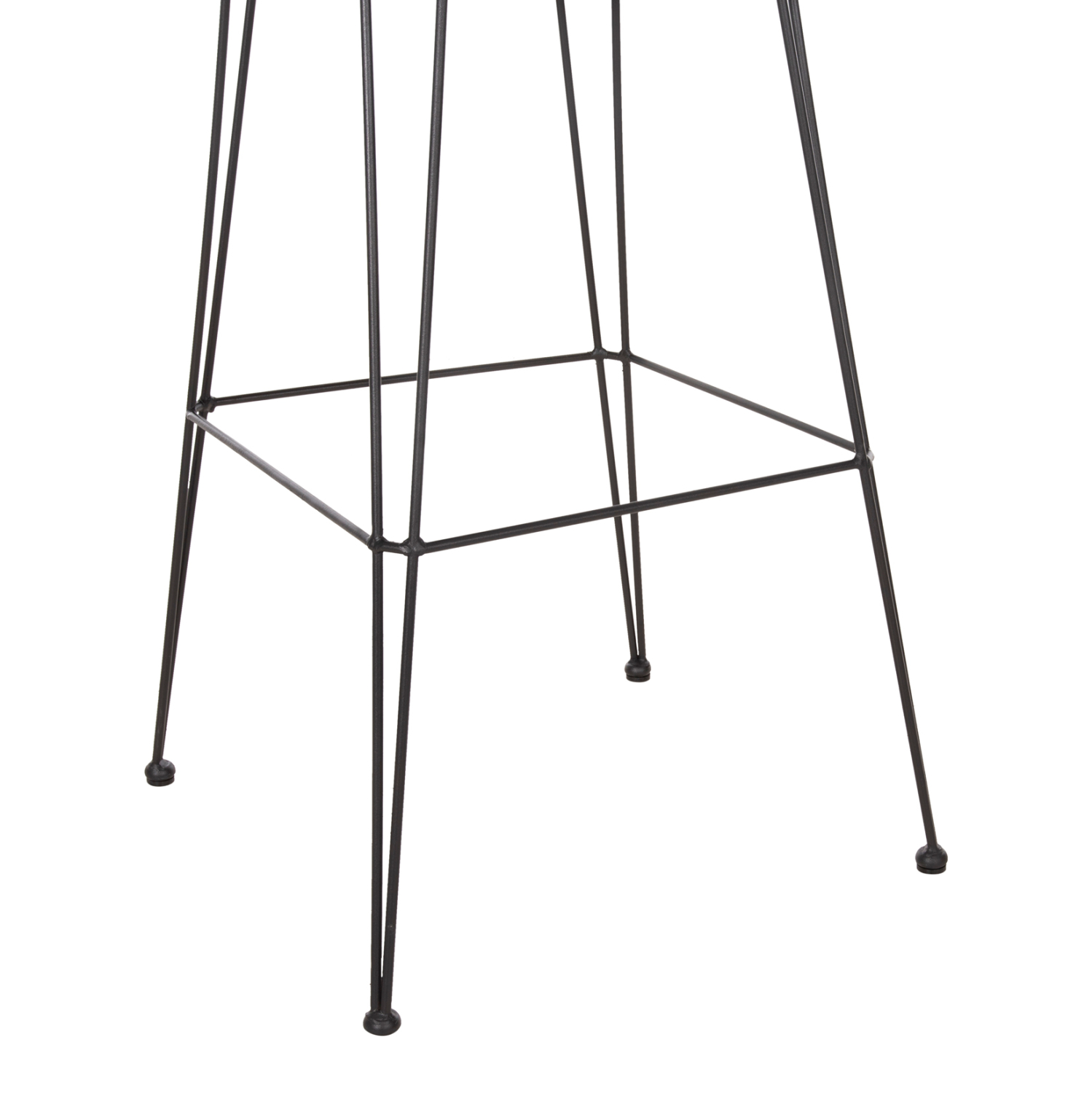 ΣΚΑΜΠΟ ΜΠΑΡ ALLEGRA HM5690.11 ΜΕΤΑΛΛΟ&amp;ΜΑΞΙΛΑΡΙ ΜΑΥΡΟ-WICKER ΜΠΕΖ 55x54x108Υεκ. 10