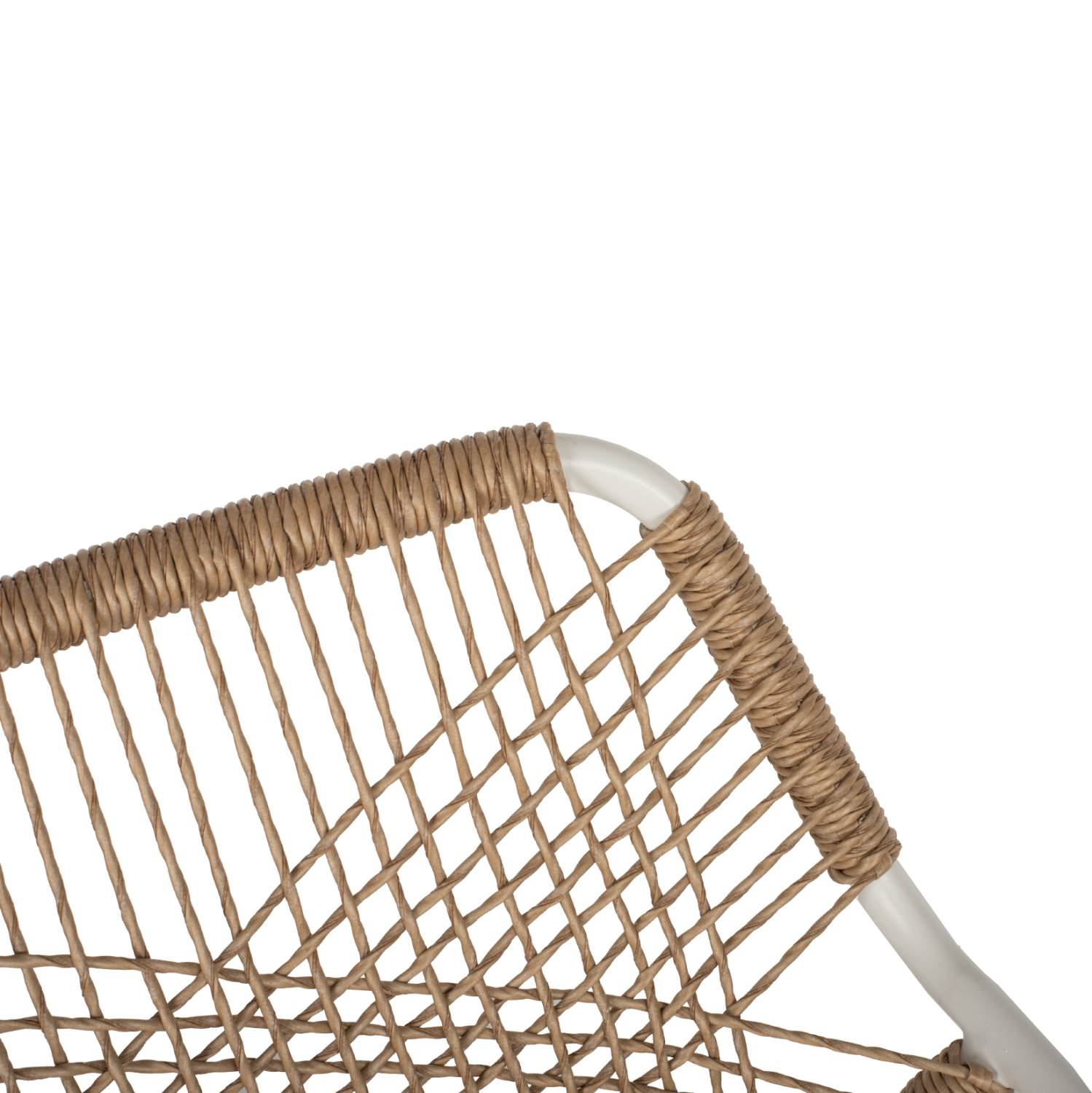 ΠΟΛΥΘΡΟΝΑ ΑΛΟΥΜΙΝΙΟΥ TROTTER ΛΕΥΚΟΣ ΣΚΕΛΕΤΟΣ ΜΕ WICKER ΜΠΕΖ &amp; ΕΚΡΟΥ ΜΑΞΙΛΑΡΙ 7
