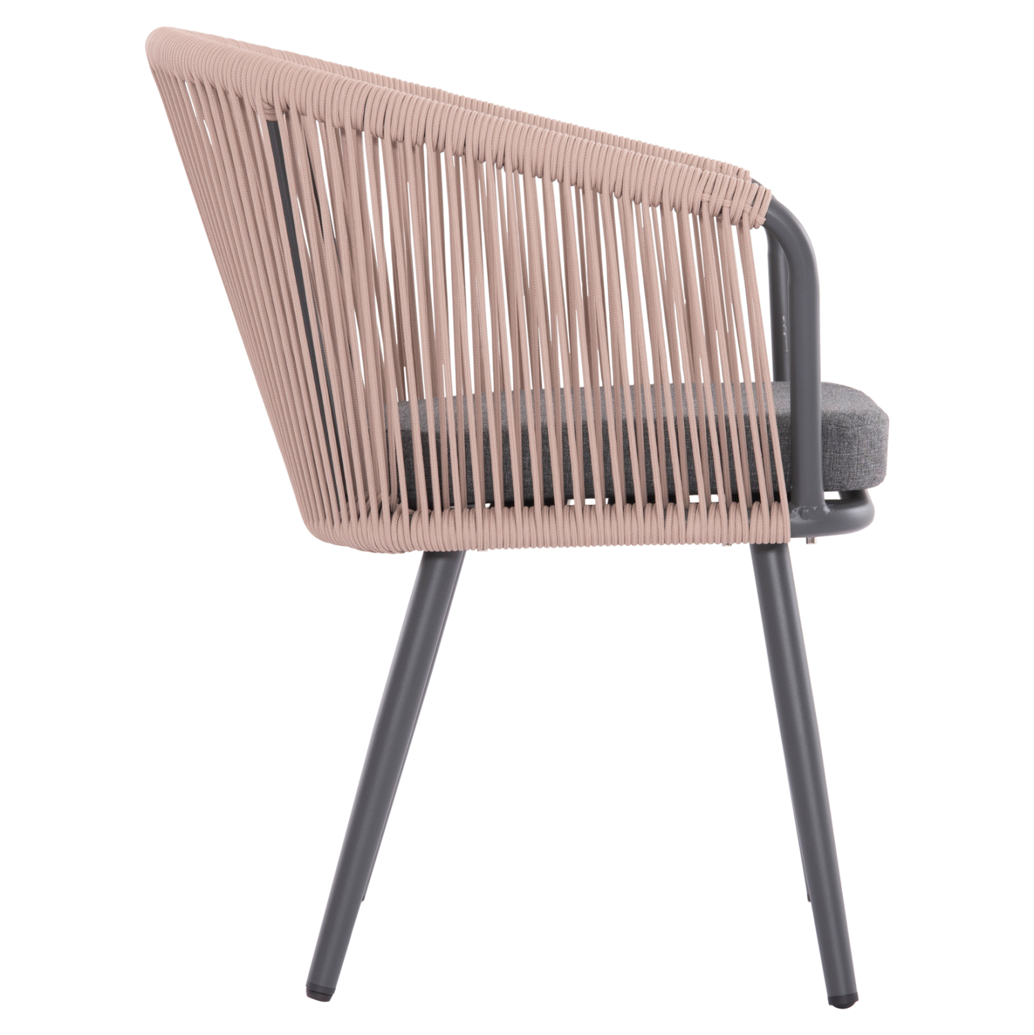 ΠΟΛΥΘΡΟΝΑ ΑΛΟΥΜΙΝΙΟΥ HARRIET ΑΝΘΡΑΚΙ-ΜΠΕΖ ΣΧΟΙΝΙ 60x62x80,5Υεκ 4