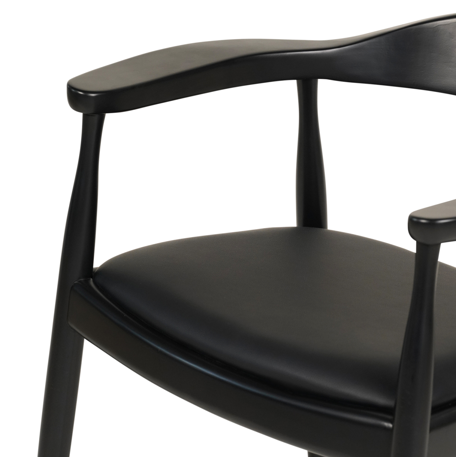 ΠΟΛΥΘΡΟΝΑ ΤΡΑΠΕΖΑΡΙΑΣ ADOR RUBBERWOOD ΚΑΙ PU-ΜΑΥΡΟ 62x54x76,5Υεκ 6