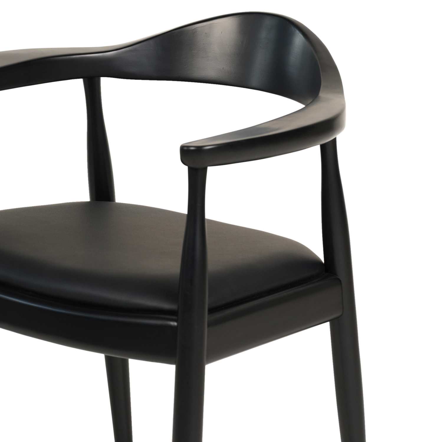 ΠΟΛΥΘΡΟΝΑ ΤΡΑΠΕΖΑΡΙΑΣ ADOR RUBBERWOOD ΚΑΙ PU-ΜΑΥΡΟ 62x54x76,5Υεκ 7