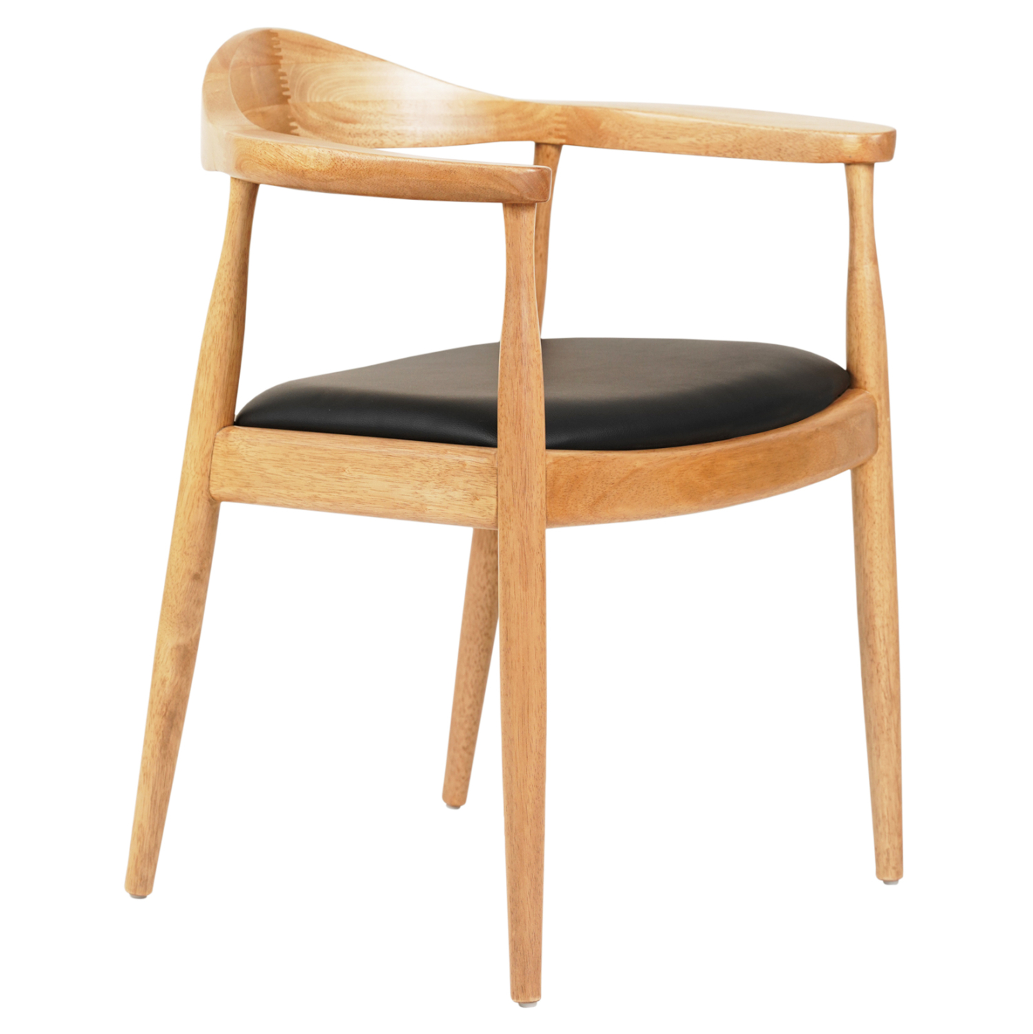 ΠΟΛΥΘΡΟΝΑ ΤΡΑΠΕΖΑΡΙΑΣ ADOR RUBBERWOOD ΣΕ ΟΑΚ ΚΑΙ ΜΑΥΡΟ PU 62x54x76,5Υεκ 1