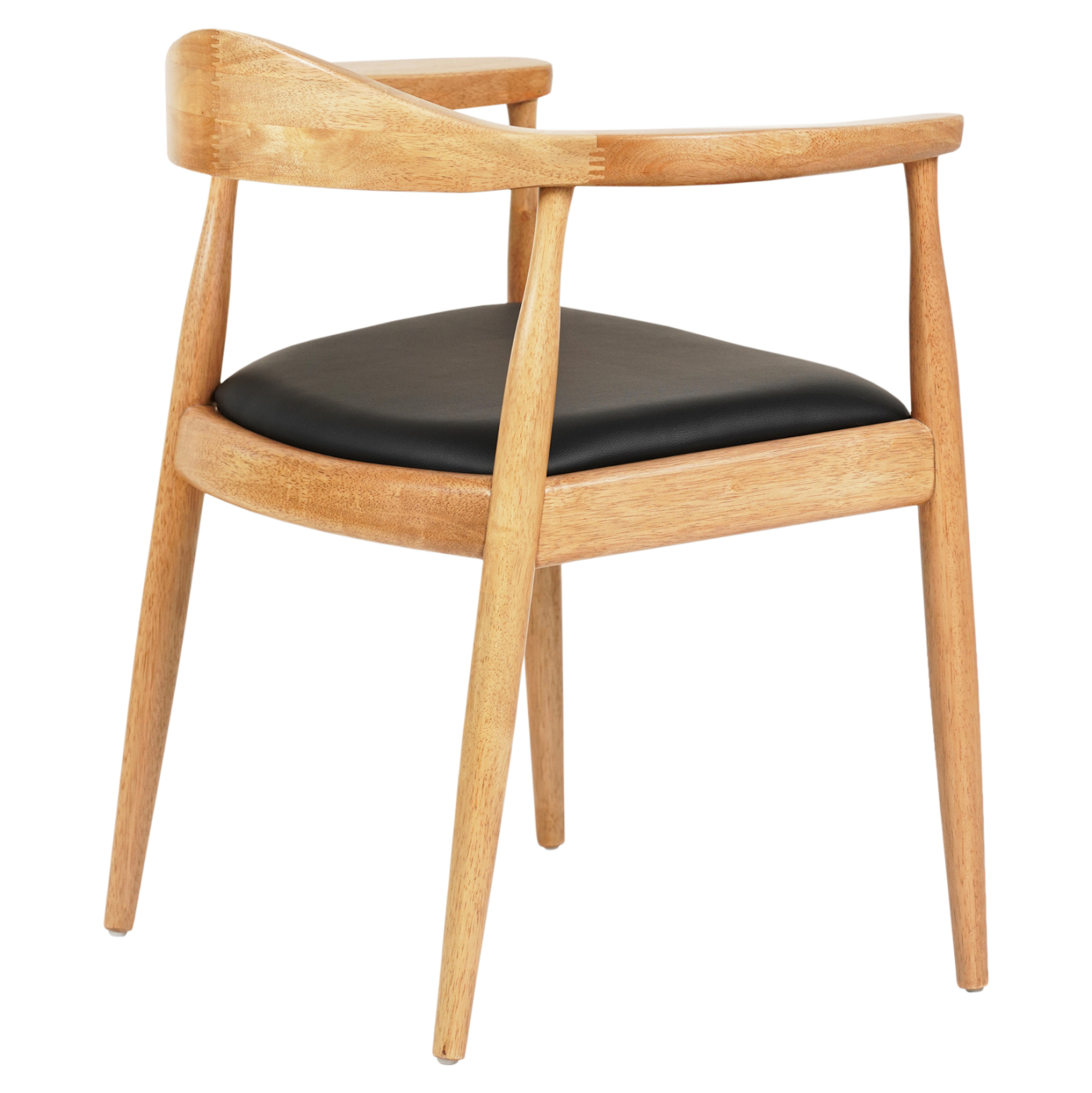 ΠΟΛΥΘΡΟΝΑ ΤΡΑΠΕΖΑΡΙΑΣ ADOR RUBBERWOOD ΣΕ ΟΑΚ ΚΑΙ ΜΑΥΡΟ PU 62x54x76,5Υεκ 4
