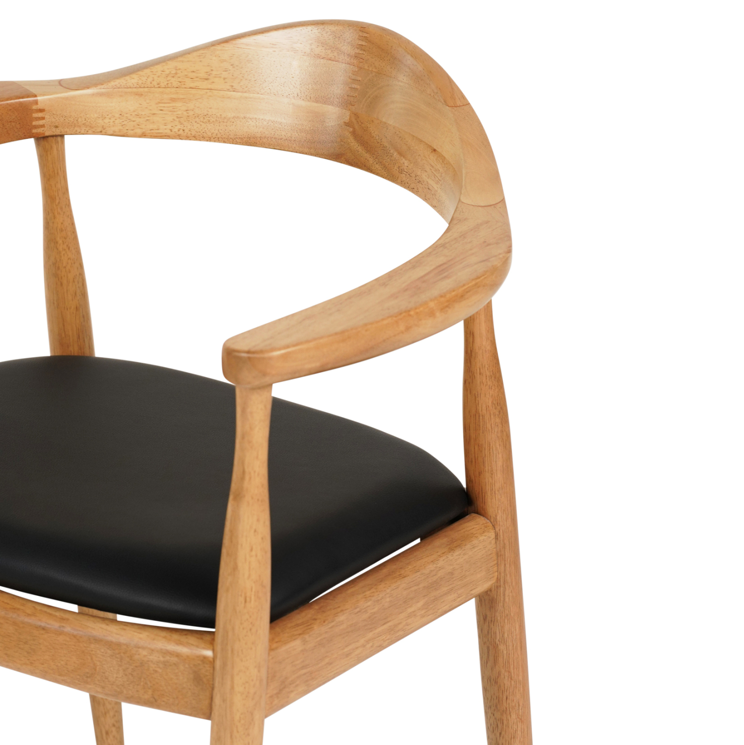 ΠΟΛΥΘΡΟΝΑ ΤΡΑΠΕΖΑΡΙΑΣ ADOR RUBBERWOOD ΣΕ ΟΑΚ ΚΑΙ ΜΑΥΡΟ PU 62x54x76,5Υεκ 7