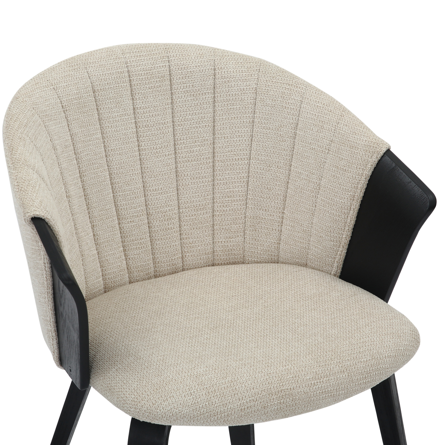 ΚΑΡΕΚΛΑ ΤΡΑΠΕΖΑΡΙΑΣ JESPER ΣΚΕΛΕΤΟΣ Κ.Π. ΜΑΥΡΟ-ΕΚΡΟΥ ΥΦΑΣΜΑ 61x54x74Υεκ 7