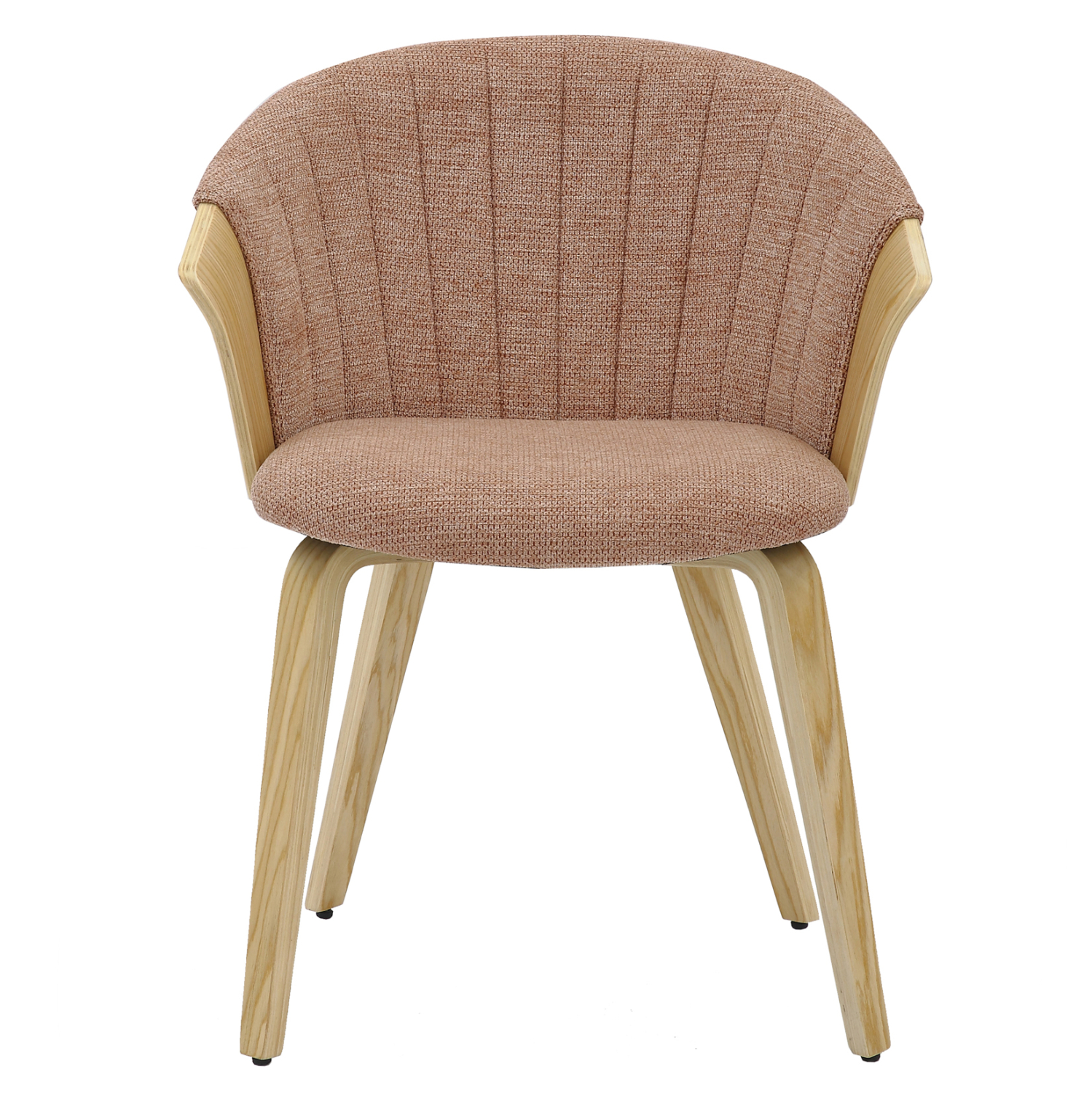 ΚΑΡΕΚΛΑ ΤΡΑΠΕΖΑΡΙΑΣ JESPER ΣΚΕΛΕΤΟΣ Κ.Π. ΟΑΚ-ΚΑΦΕΚΟΚΚΙΝΟ ΥΦΑΣΜΑ 61x54x74Υεκ 3