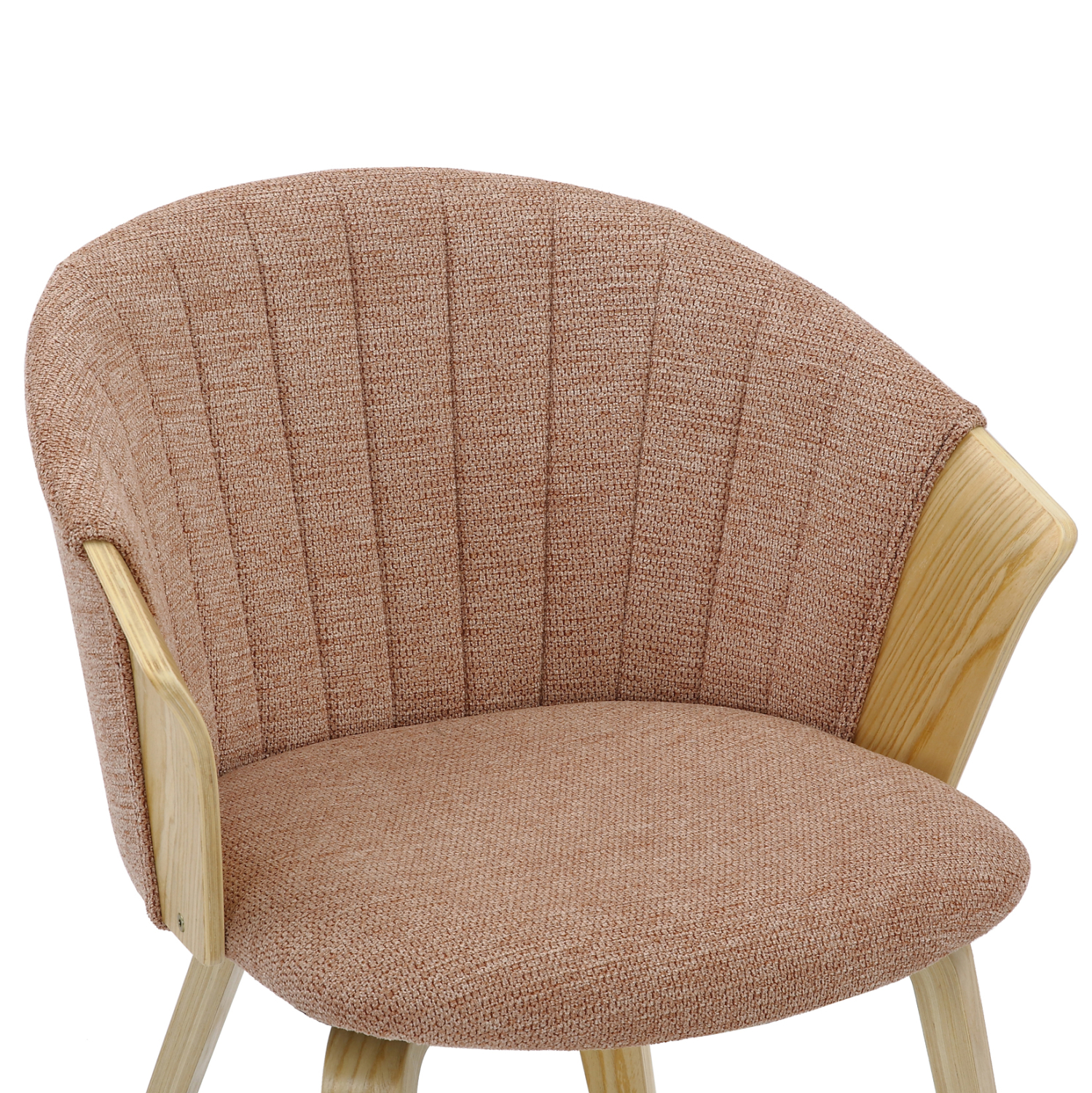 ΚΑΡΕΚΛΑ ΤΡΑΠΕΖΑΡΙΑΣ JESPER ΣΚΕΛΕΤΟΣ Κ.Π. ΟΑΚ-ΚΑΦΕΚΟΚΚΙΝΟ ΥΦΑΣΜΑ 61x54x74Υεκ 7