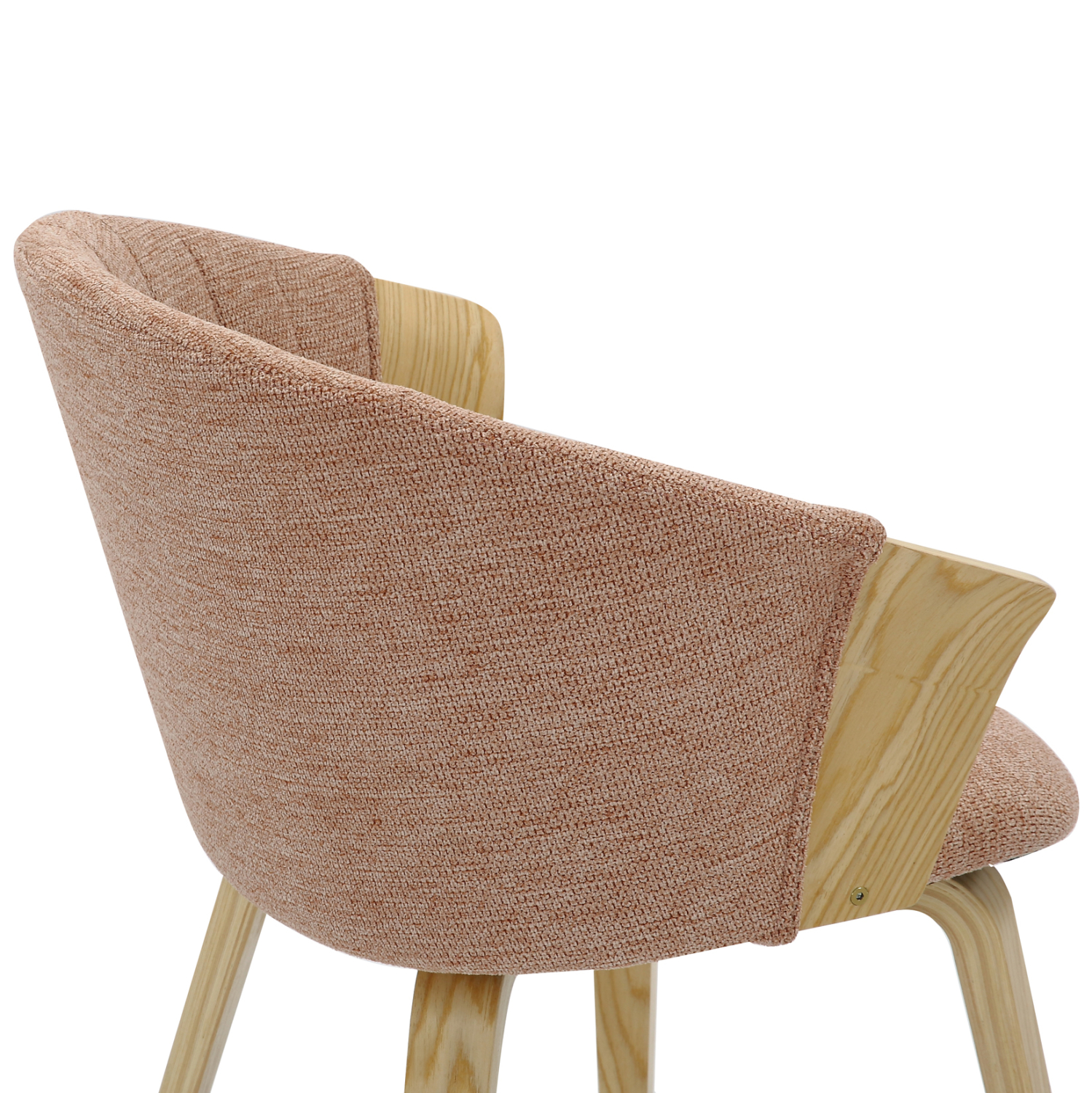 ΚΑΡΕΚΛΑ ΤΡΑΠΕΖΑΡΙΑΣ JESPER ΣΚΕΛΕΤΟΣ Κ.Π. ΟΑΚ-ΚΑΦΕΚΟΚΚΙΝΟ ΥΦΑΣΜΑ 61x54x74Υεκ 9