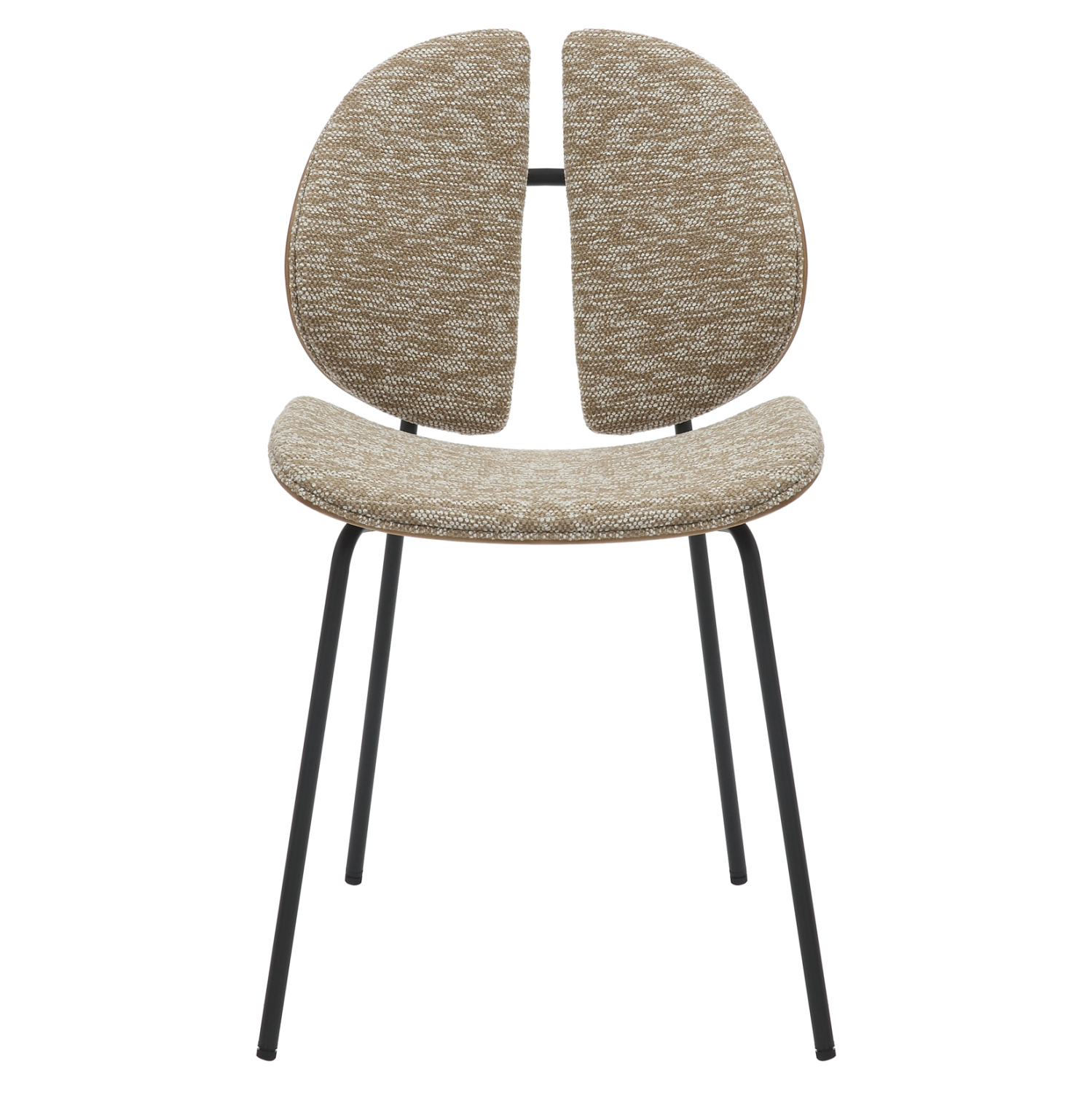 ΚΑΡΕΚΛΑ ΤΡΑΠΕΖΑΡΙΑΣ LUNGS ΜΑΥΡΟ ΜΕΤΑΛΛΟ-ΜΠΕΖ ΥΦΑΣΜΑ 49x53,5x80Υεκ. 3