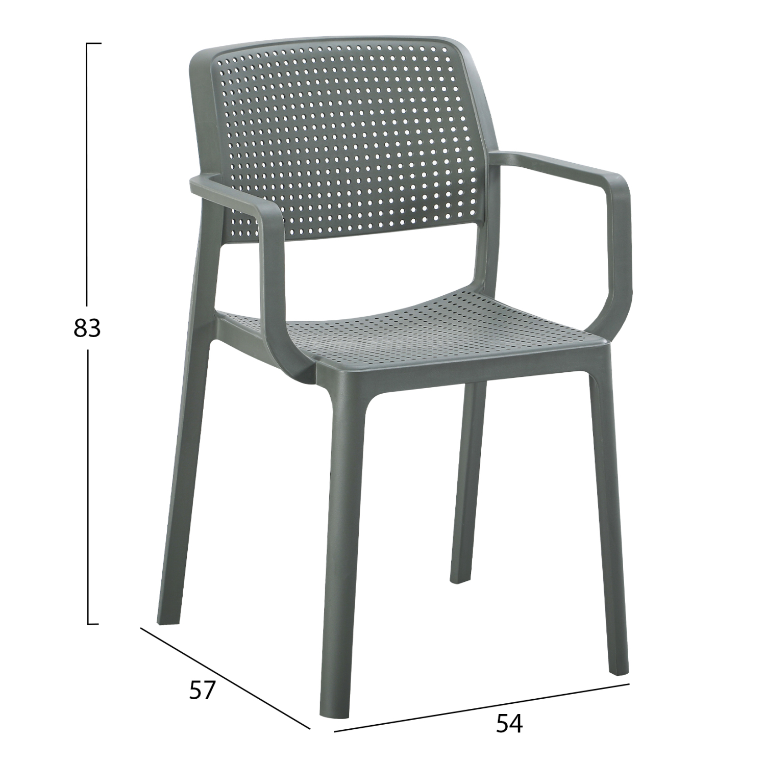 ΠΟΛΥΘΡΟΝΑ ΕΞ.ΧΩΡΟΥ COMFEE DARK OLIVE GREEN ΠΟΛΥΠΡΟΠΥΛΕΝΙΟ 54x57x83Υεκ. 2