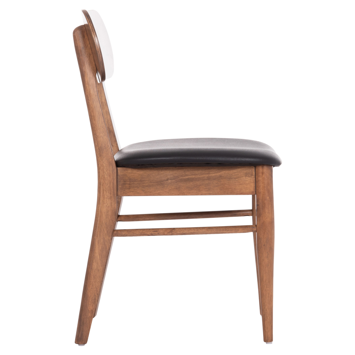 KΑΡΕΚΛΑ ΤΡΑΠΕΖΑΡΙΑΣ SEKOR ΚΑΡΥΔΙ RUBBERWOOD-ΜΑΥΡΟ PU 51x48x79Υεκ 4