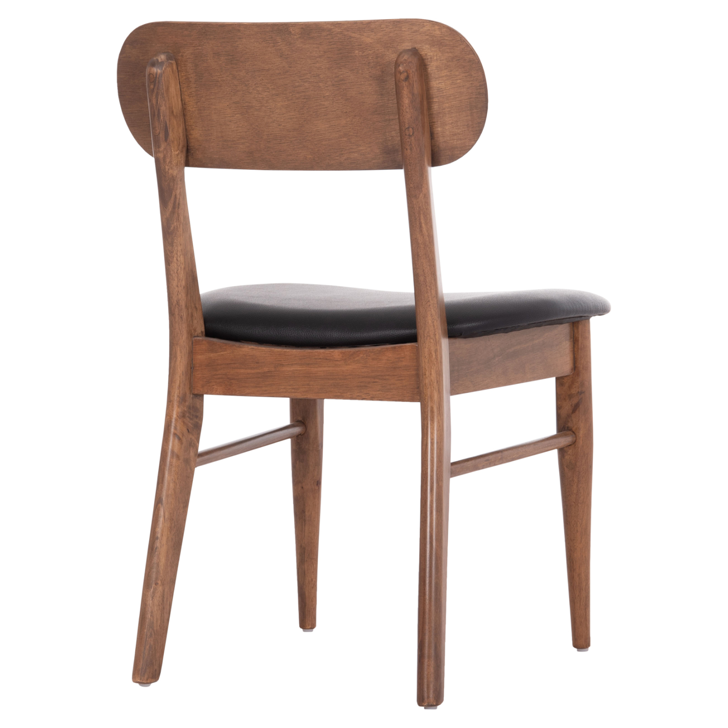 KΑΡΕΚΛΑ ΤΡΑΠΕΖΑΡΙΑΣ SEKOR ΚΑΡΥΔΙ RUBBERWOOD-ΜΑΥΡΟ PU 51x48x79Υεκ 5