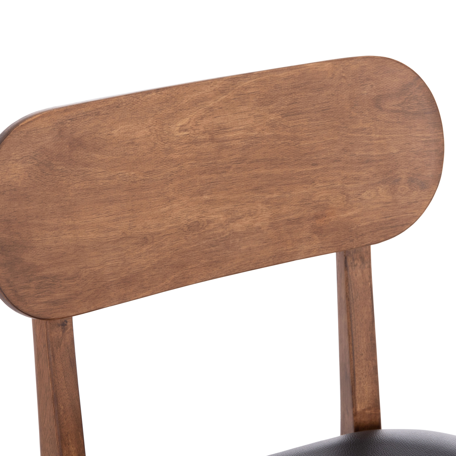 KΑΡΕΚΛΑ ΤΡΑΠΕΖΑΡΙΑΣ SEKOR ΚΑΡΥΔΙ RUBBERWOOD-ΜΑΥΡΟ PU 51x48x79Υεκ 7