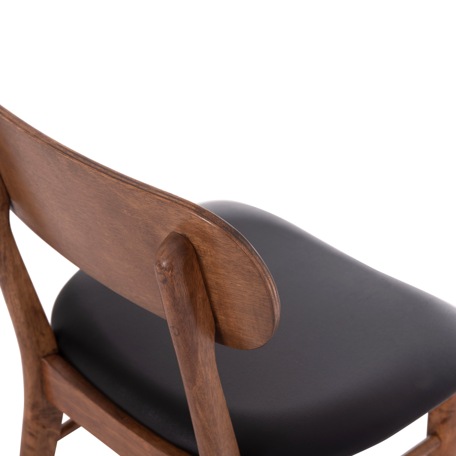 KΑΡΕΚΛΑ ΤΡΑΠΕΖΑΡΙΑΣ SEKOR ΚΑΡΥΔΙ RUBBERWOOD-ΜΑΥΡΟ PU 51x48x79Υεκ 9