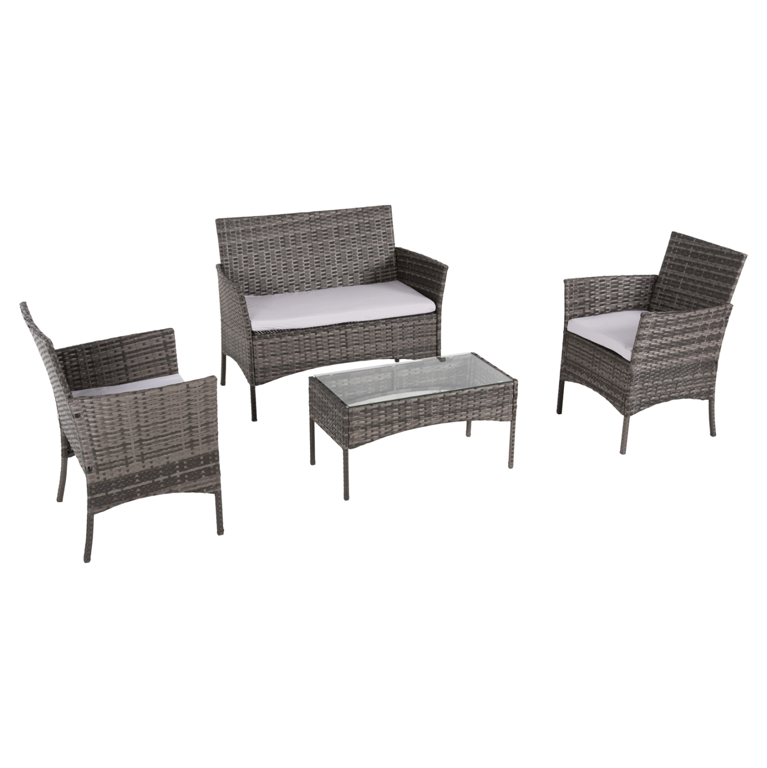 ΣΕΤ ΣΑΛΟΝΙ 4ΤΜΧ STASIA HM6089.02 ΣΥΝΘ.RATTAN ΓΚΡΙ-ΜΠΕΖ ΜΑΞΙΛΑΡΙΑ 1
