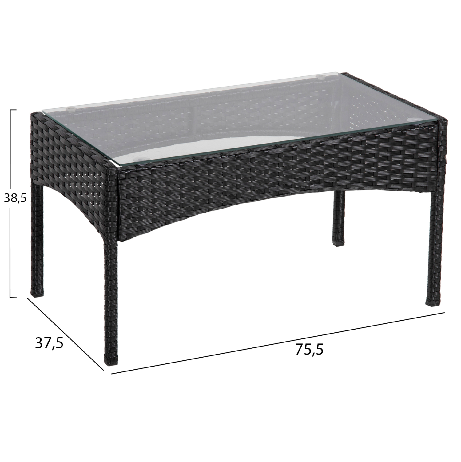 ΣΕΤ ΣΑΛΟΝΙ 4ΤΜΧ STASIA HM6089.04 ΣΥΝΘ.RATTAN ΜΑΥΡΟ-ΜΠΕΖ ΜΑΞΙΛΑΡΙΑ 4